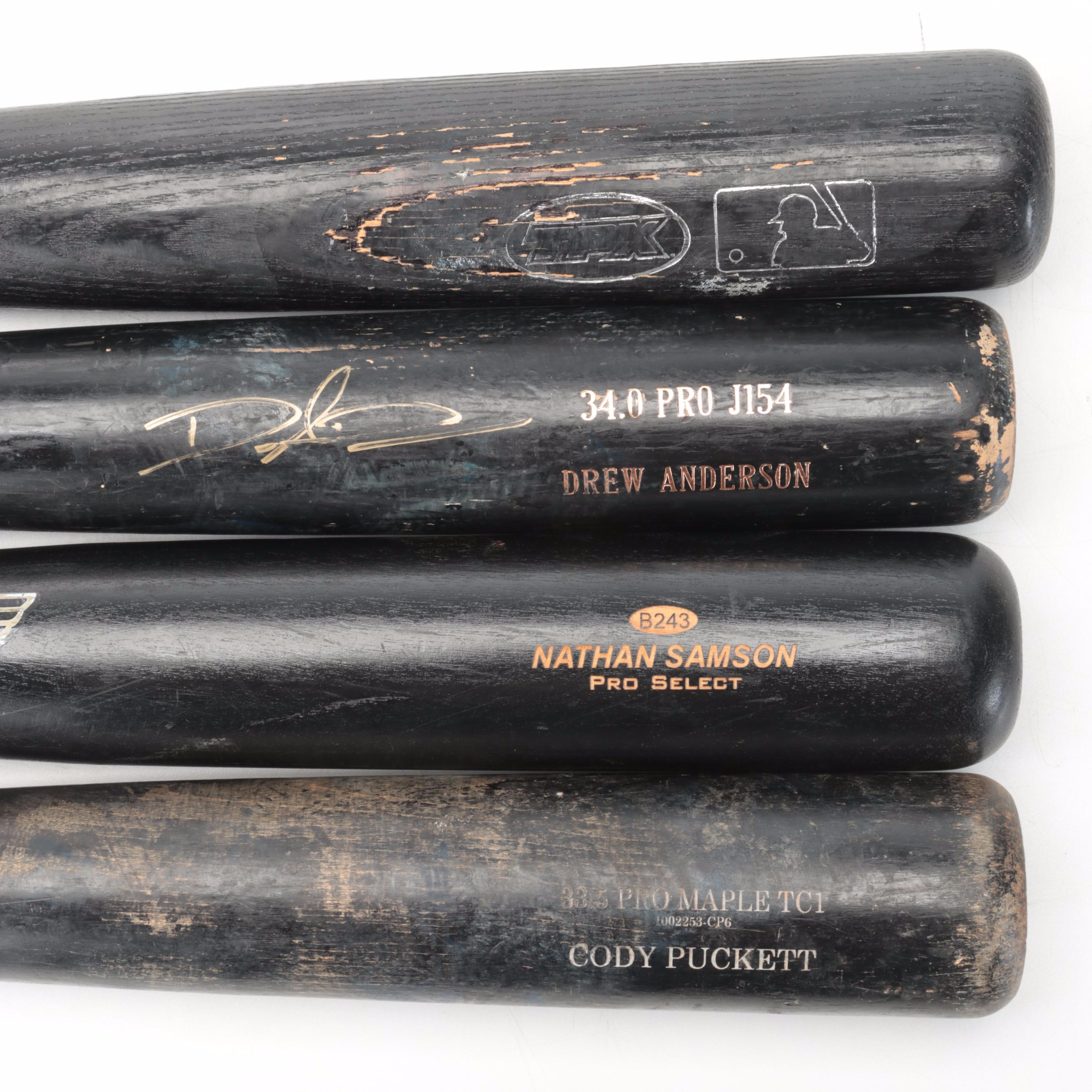Travis Wood Game Used Bat, Anderson Signed Bat, and More, Cincinnati Reds