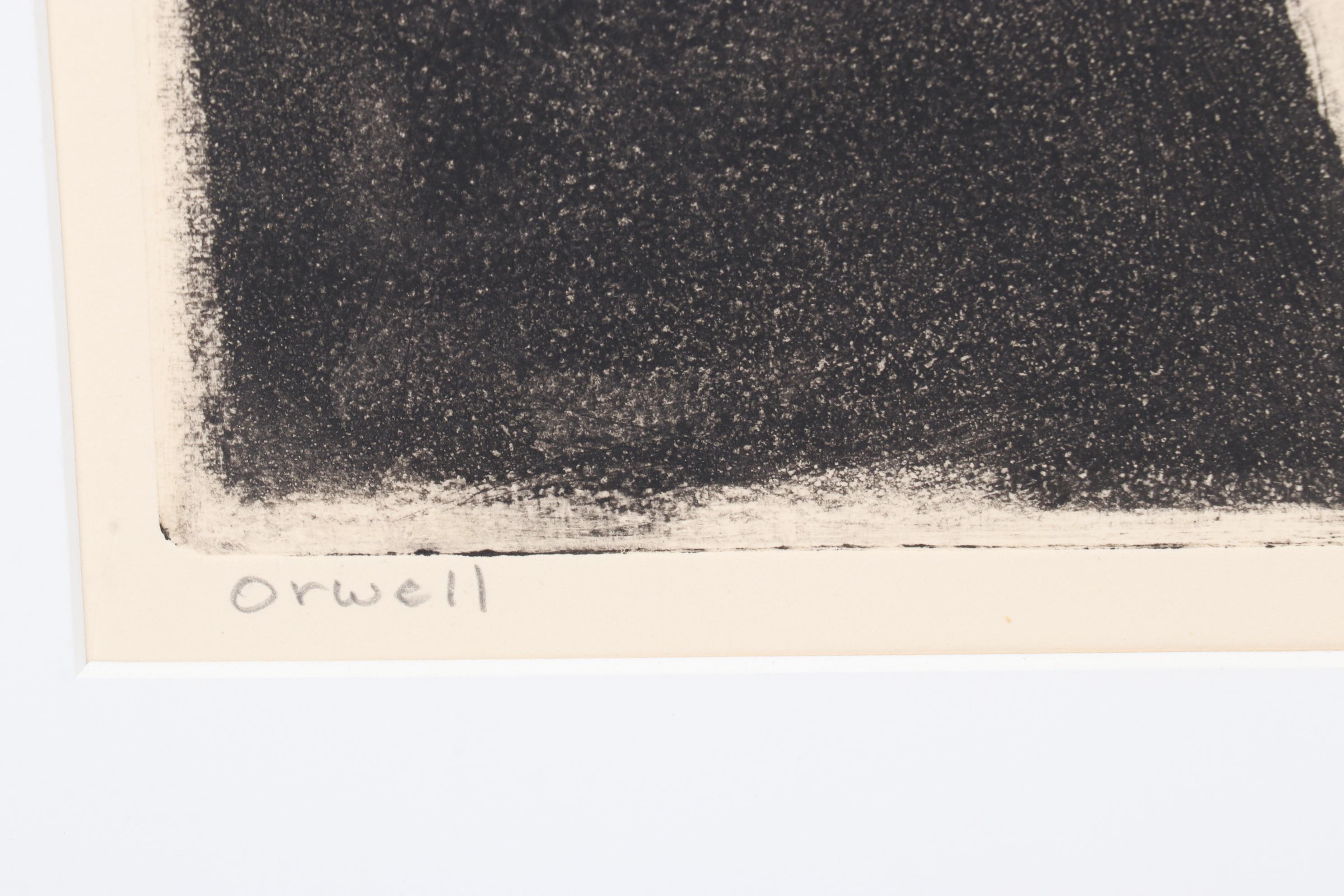 Sidney Chafetz Etching "Orwell," 1984