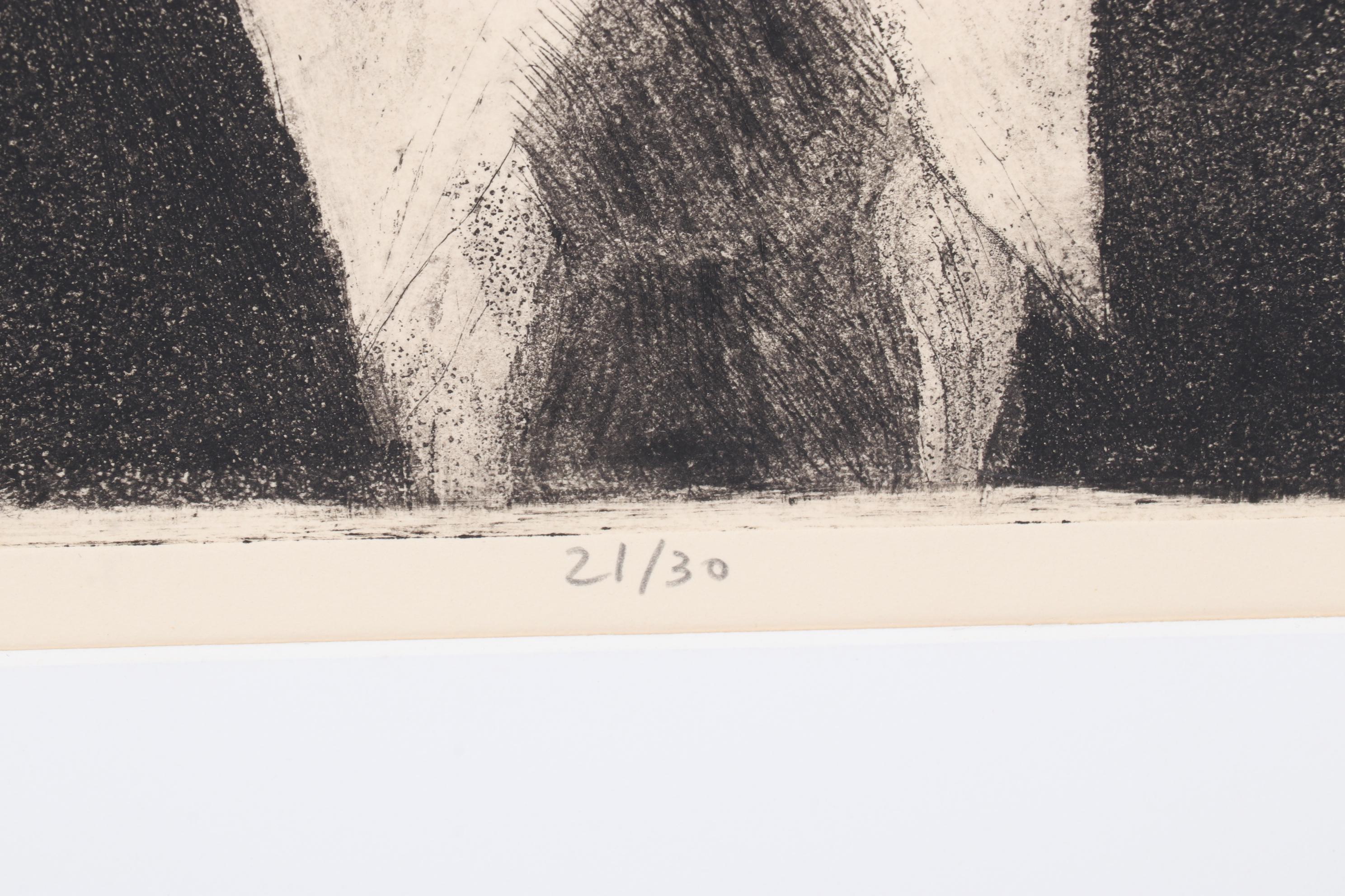 Sidney Chafetz Etching "Orwell," 1984