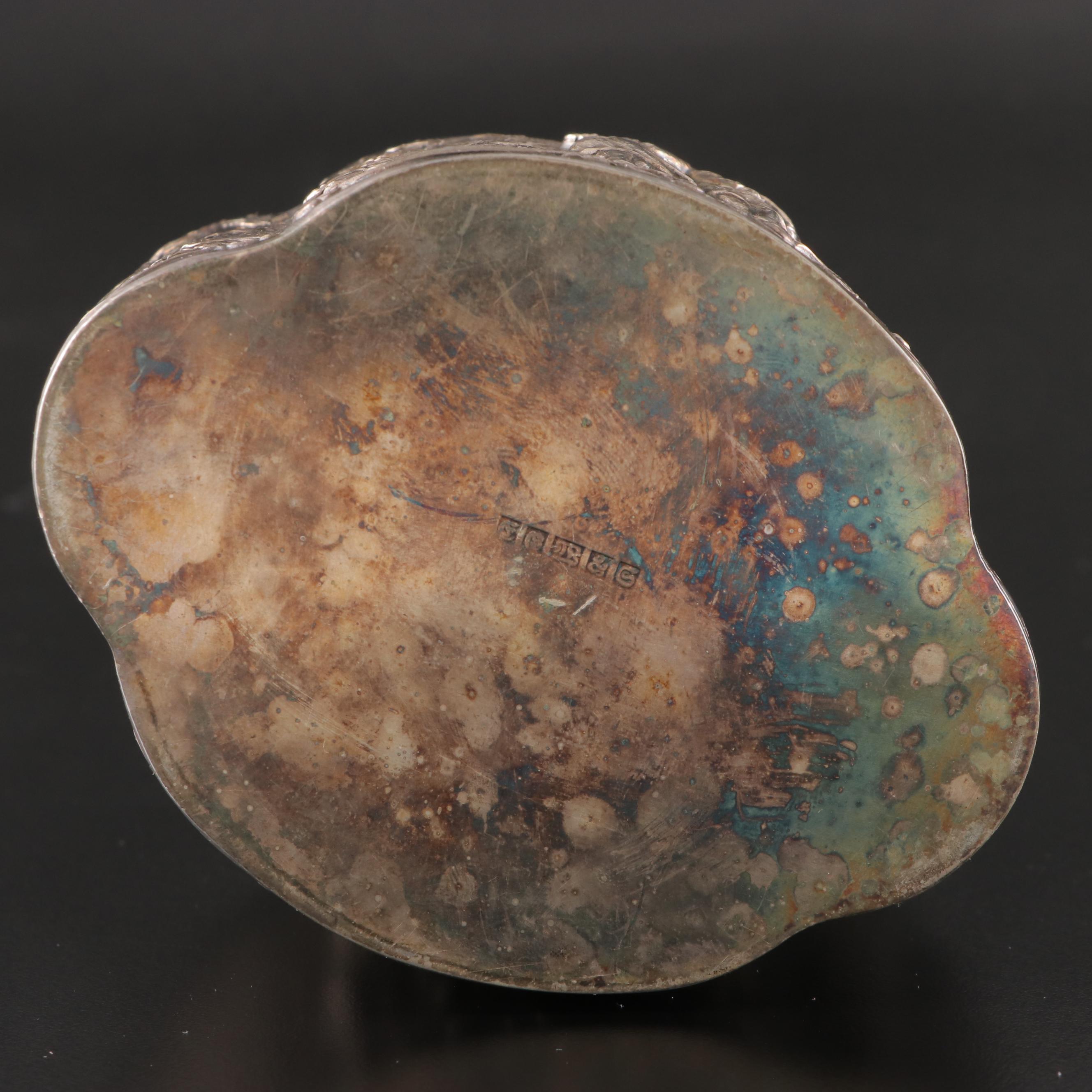 Dutch Baroque Style Silver Plate Tea Canister, Late 19th / Early 20th Century