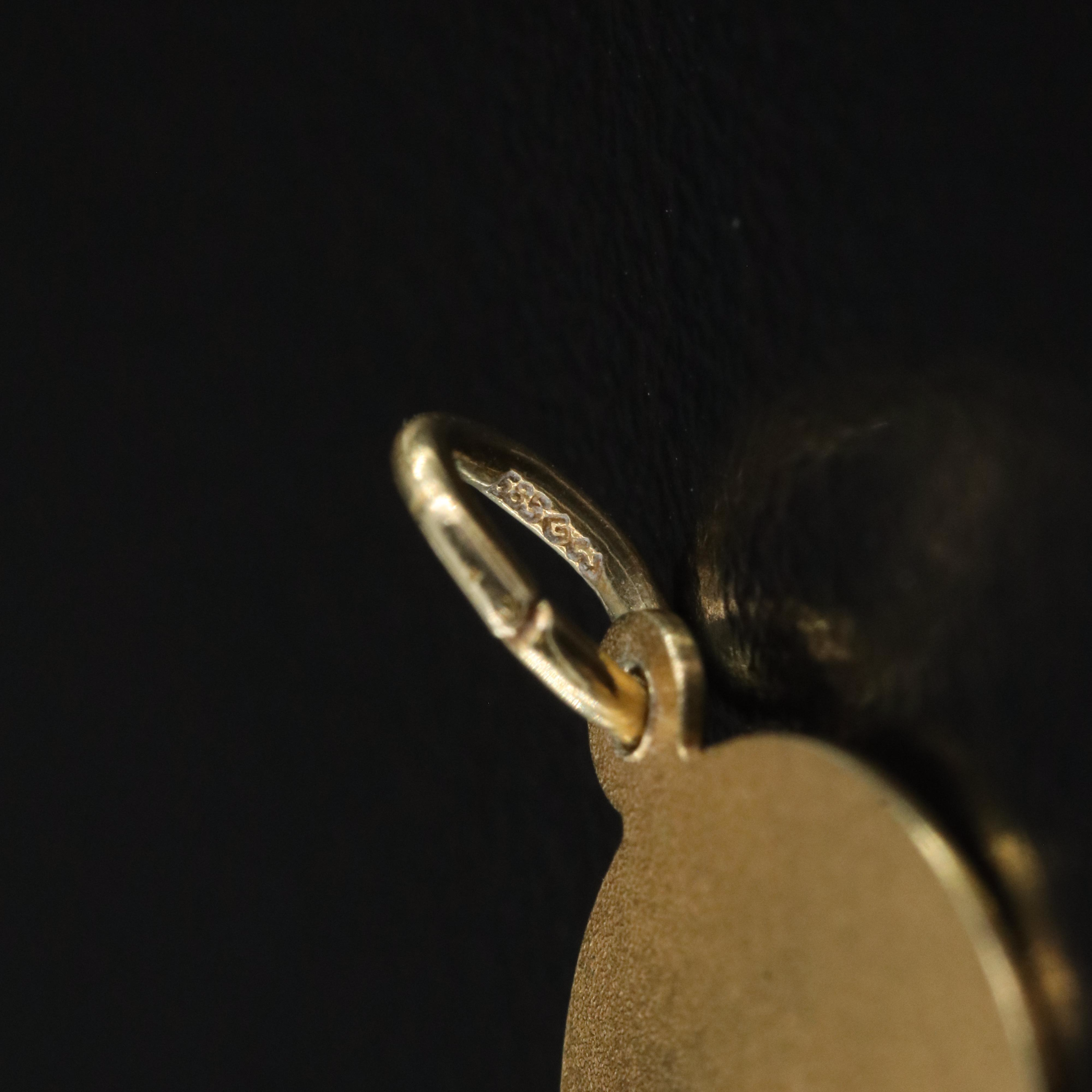 14K Diamond Guardian Angel Pendant