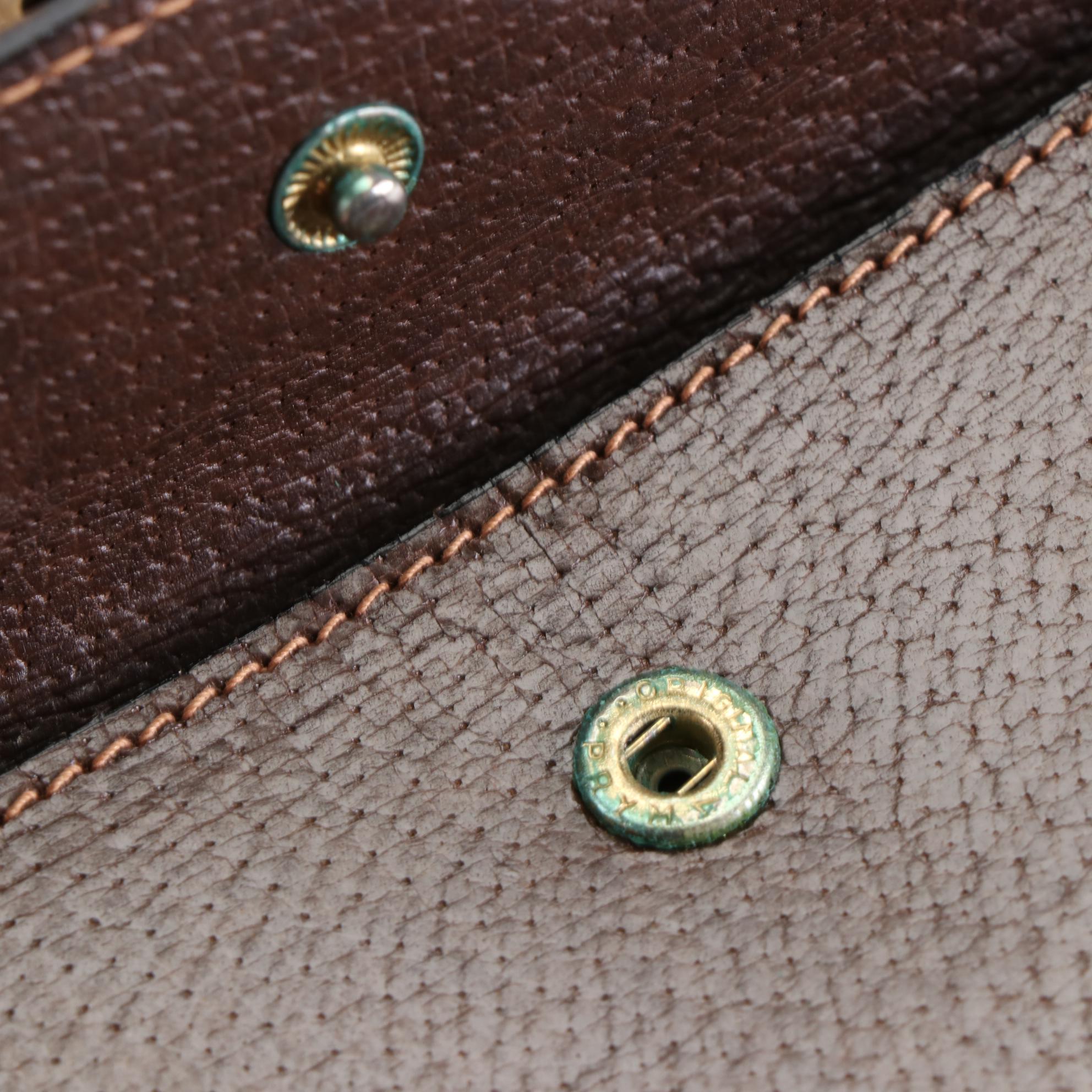 Gucci Crossbody Bag in Brown Cinghiale Leather with Push Lock