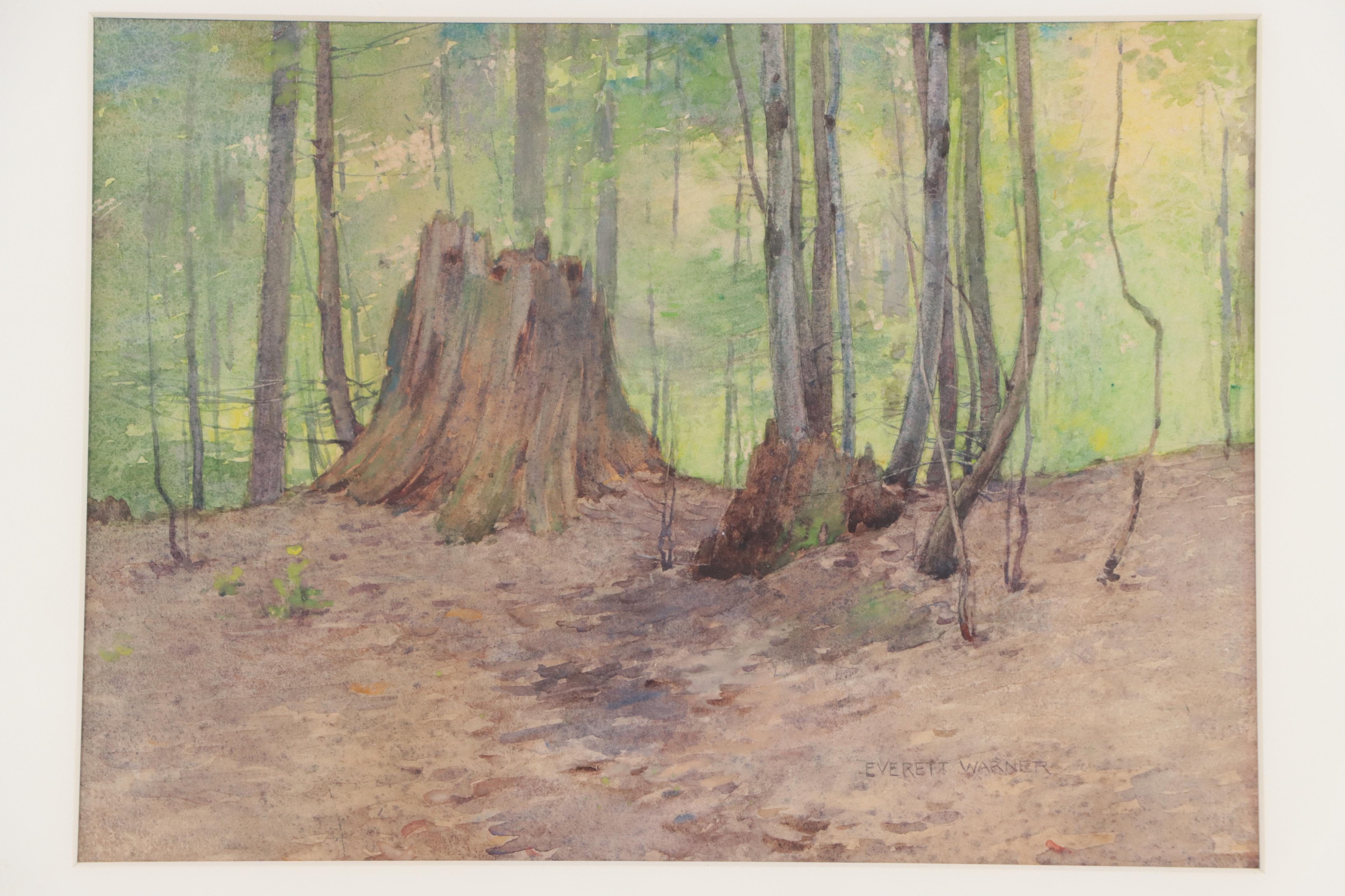 Everett Warner Landscape Watercolor Painting