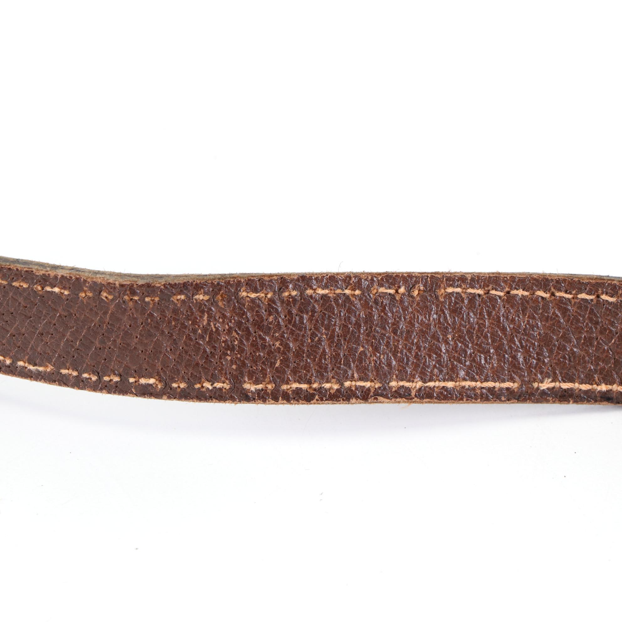 Gucci Crossbody Bag in Brown Cinghiale Leather with Push Lock