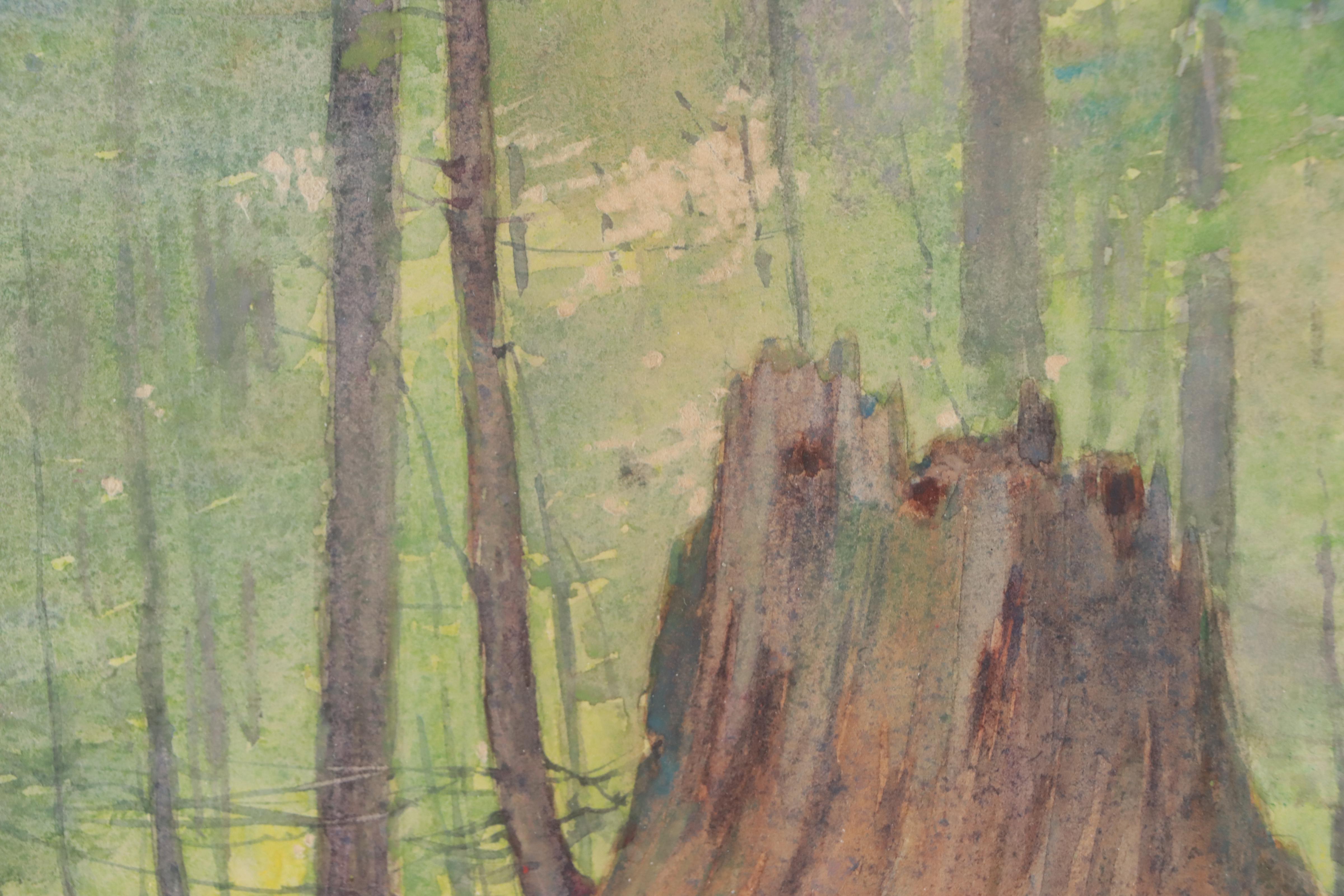 Everett Warner Landscape Watercolor Painting