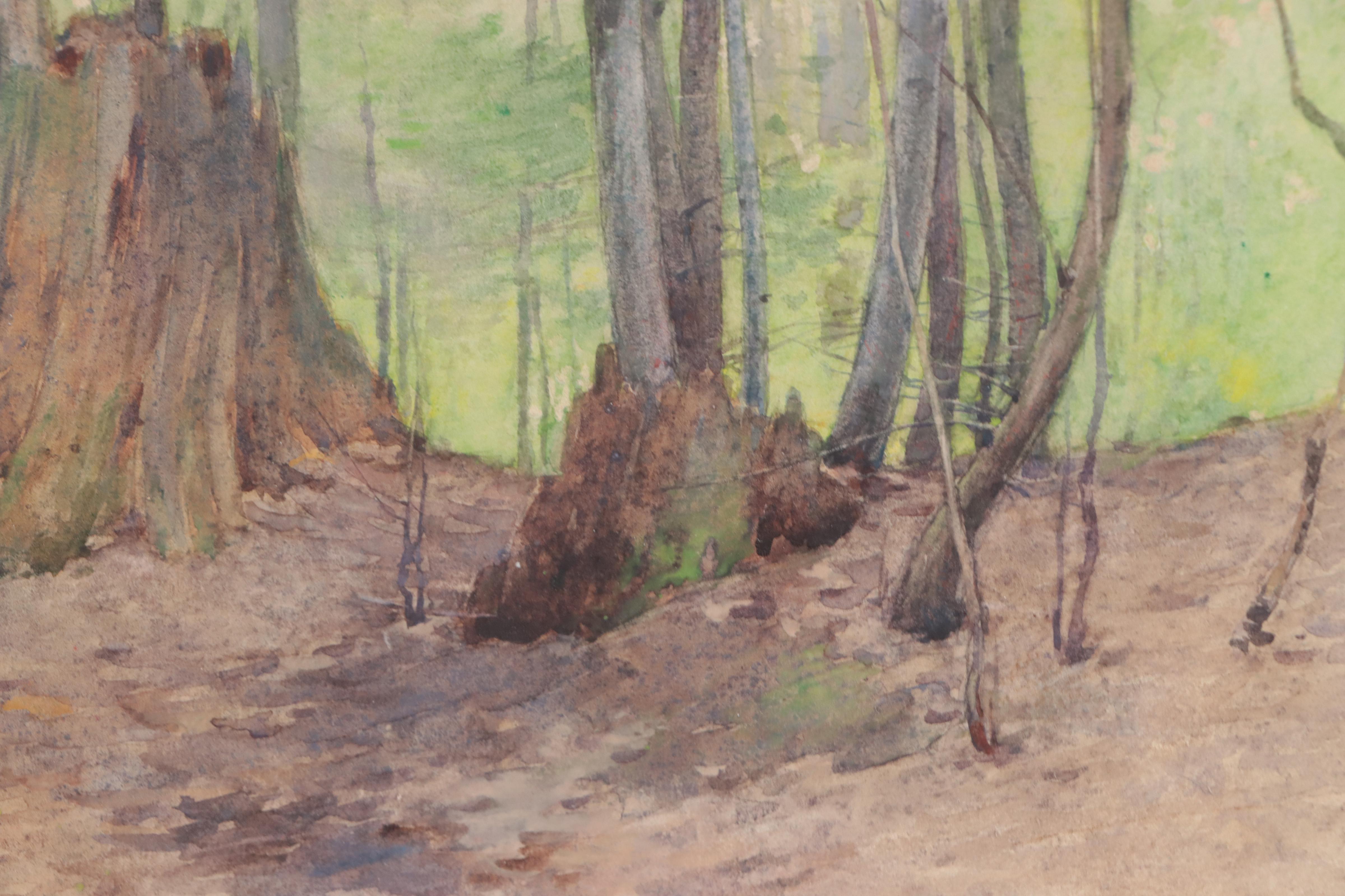 Everett Warner Landscape Watercolor Painting