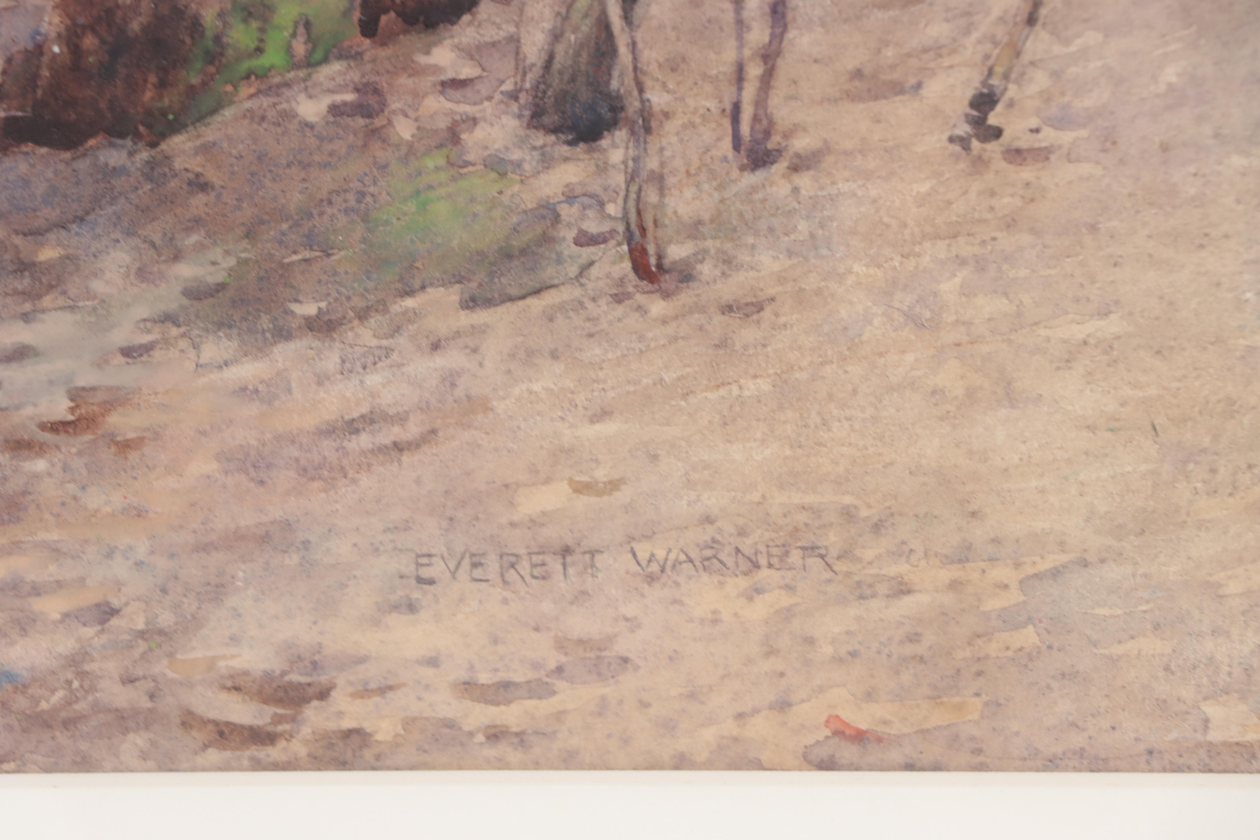 Everett Warner Landscape Watercolor Painting