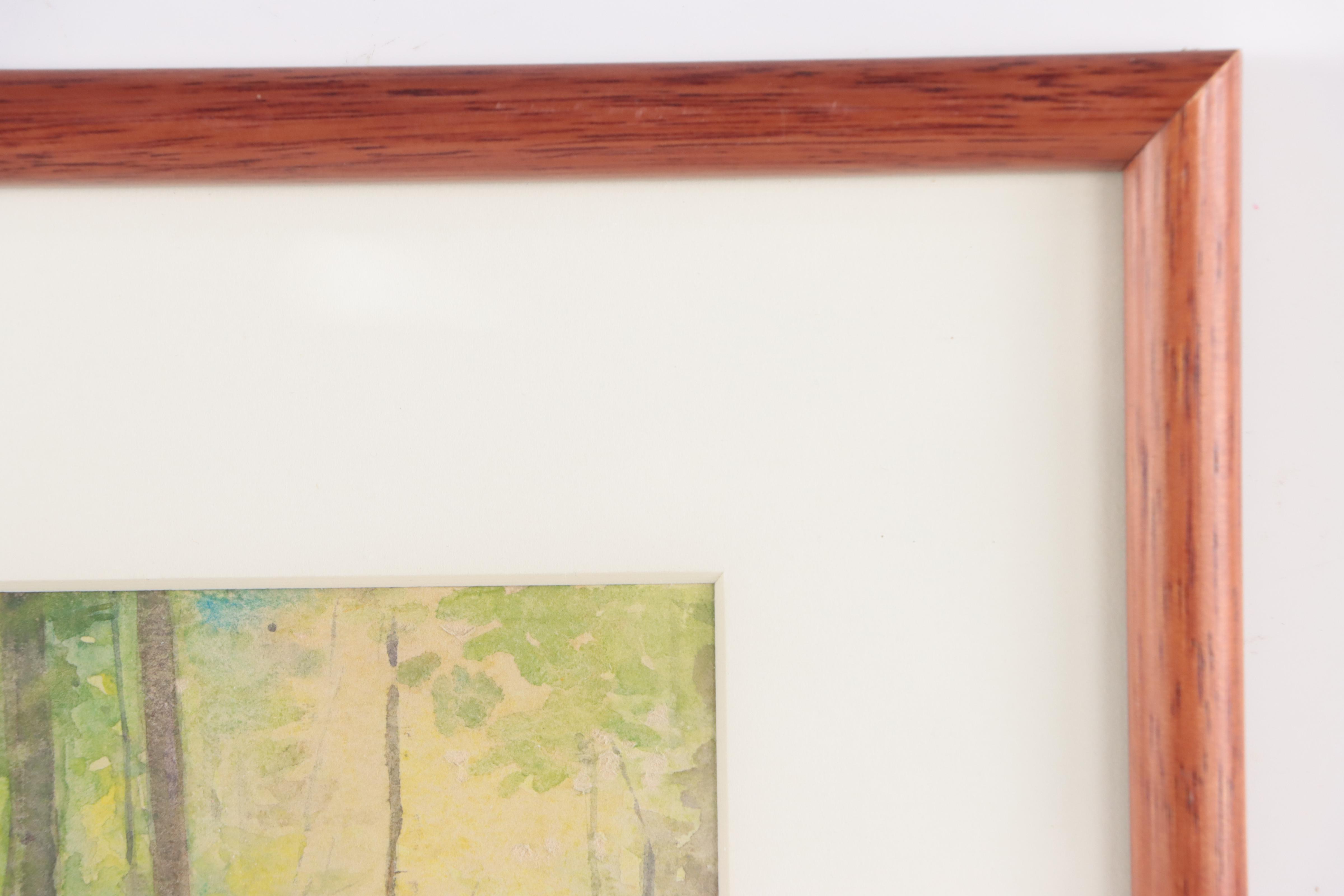 Everett Warner Landscape Watercolor Painting