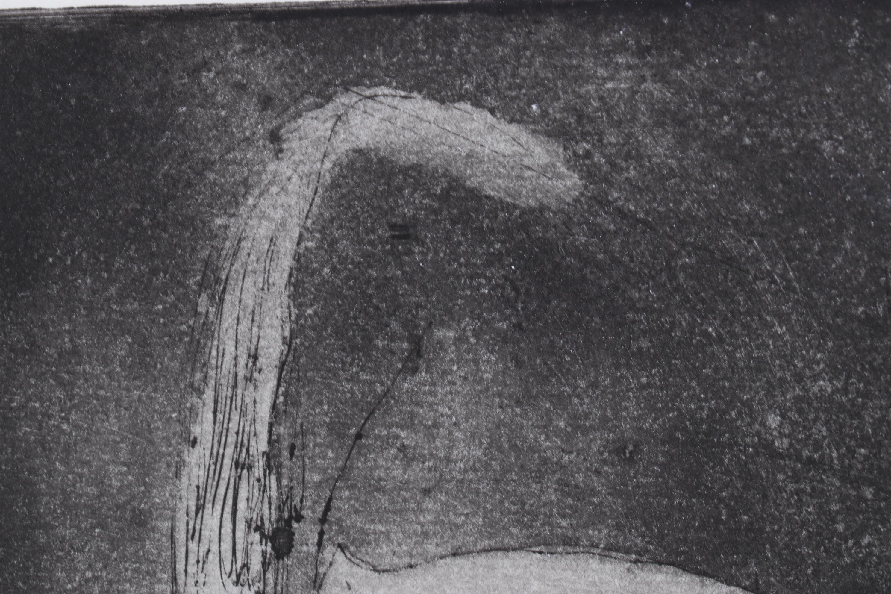 Sidney Chafetz Etching with Aquatint "Orator Aptus," 1963