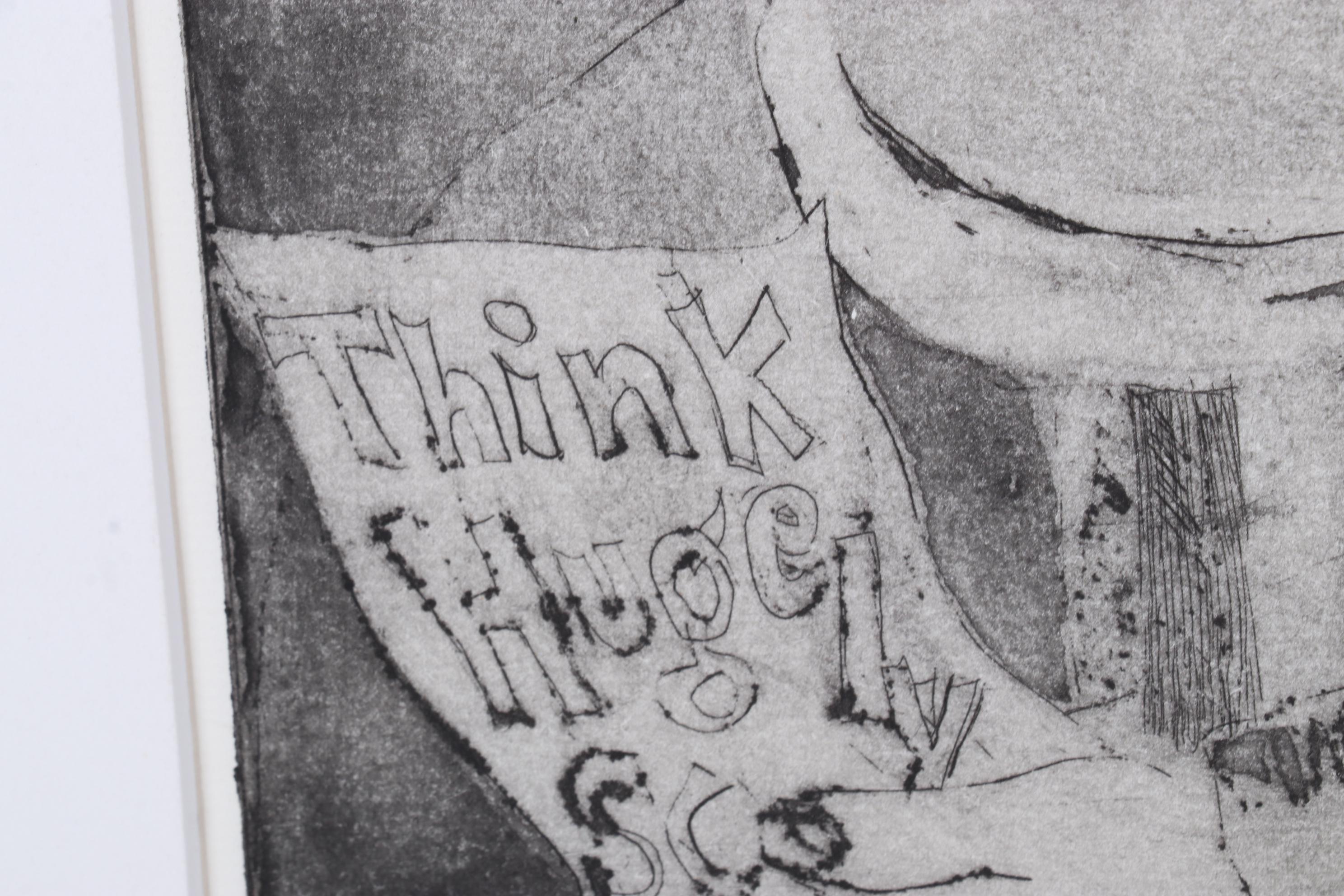 Sidney Chafetz Etching with Aquatint "Orator Aptus," 1963