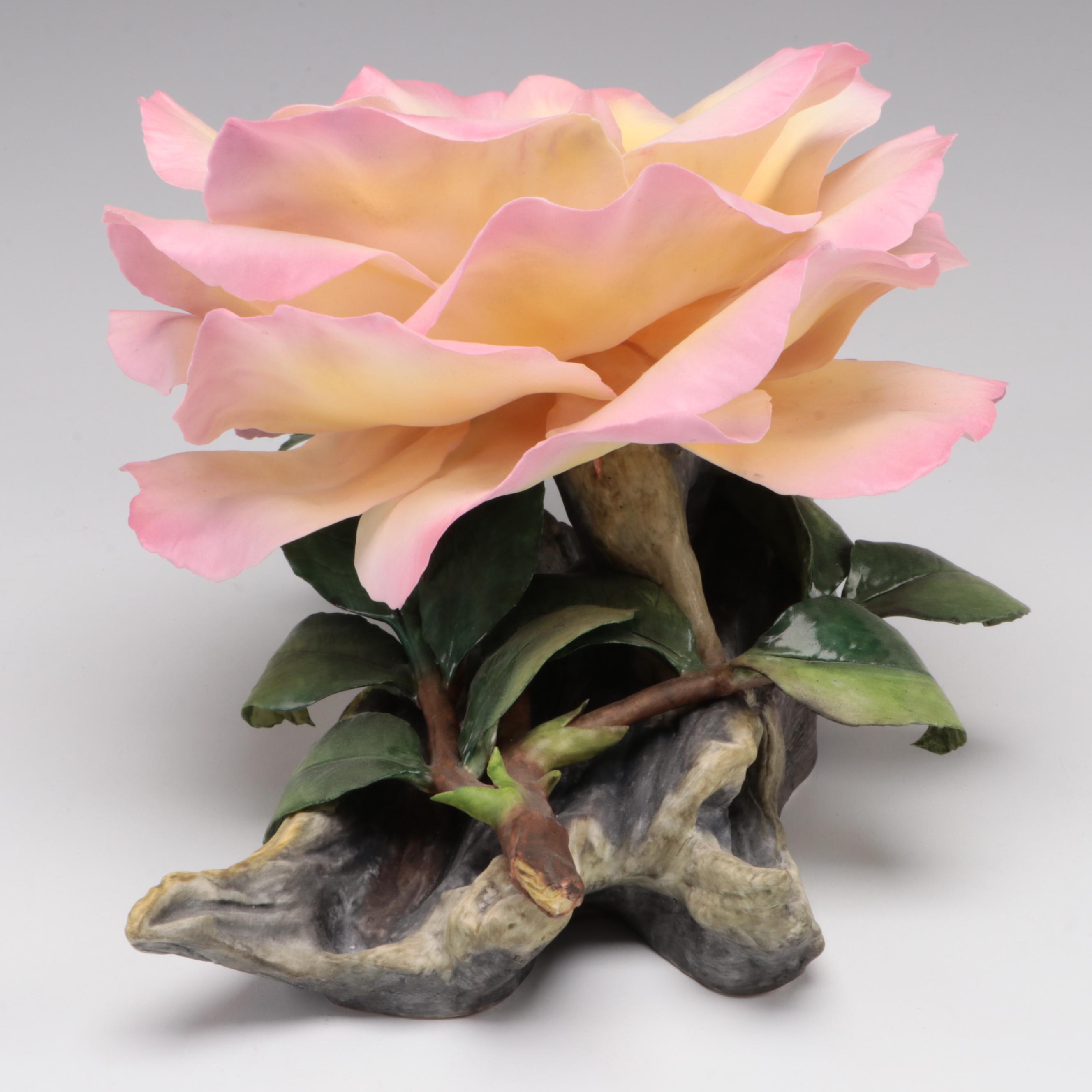 Boehm "Supreme Peace Rose" Limited Edition Bone China Figurine, 1976