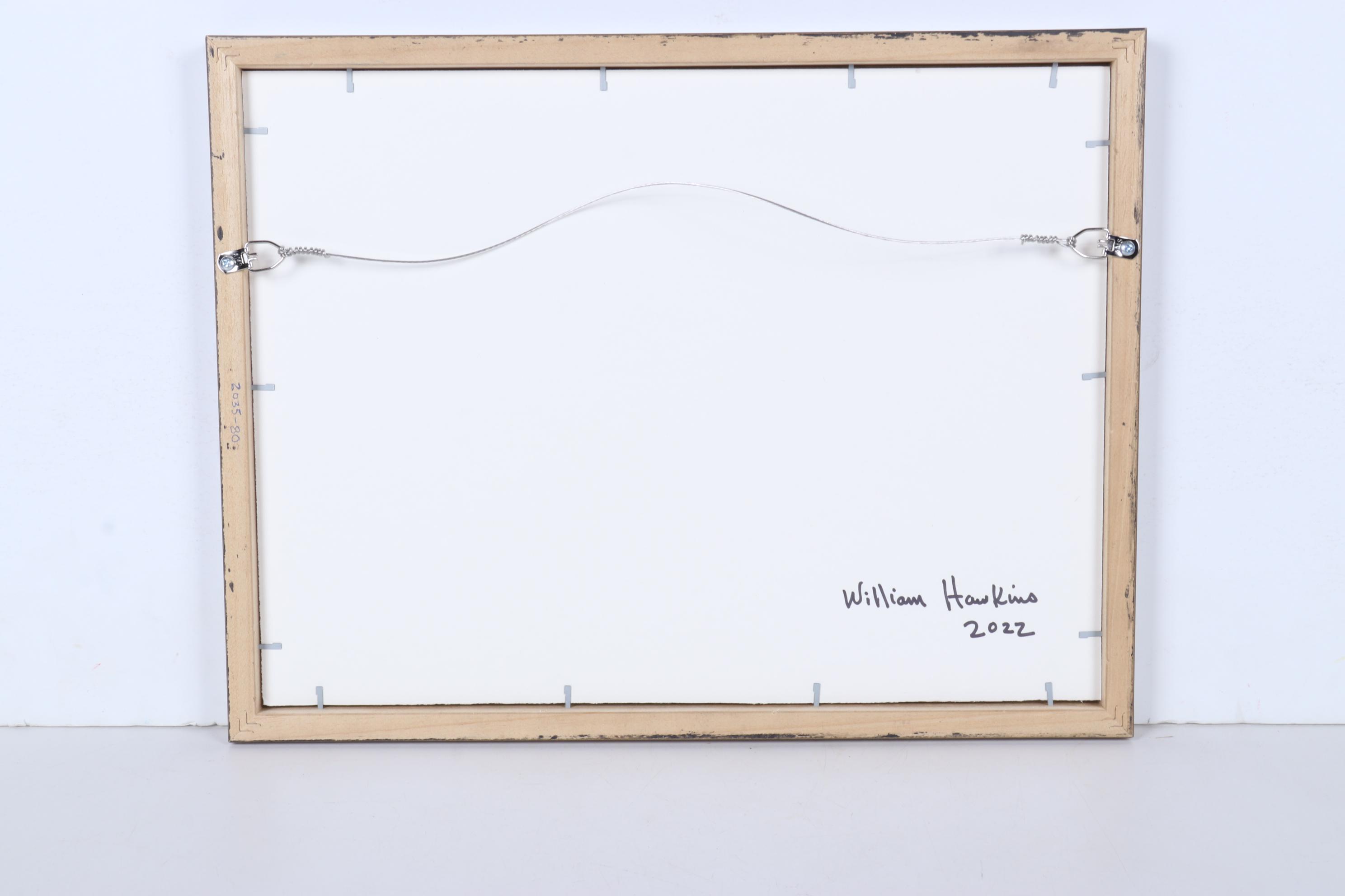 William Hawkins Oil Painting of Clouds Billowing Over Southwest Mountains, 2022