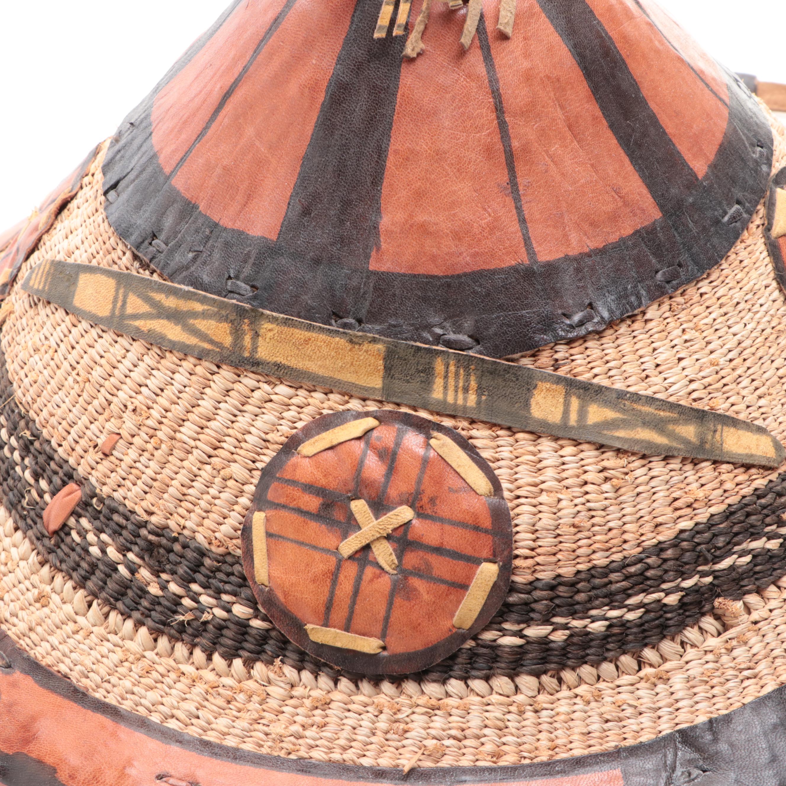 Handmade African Fulani Straw Hat