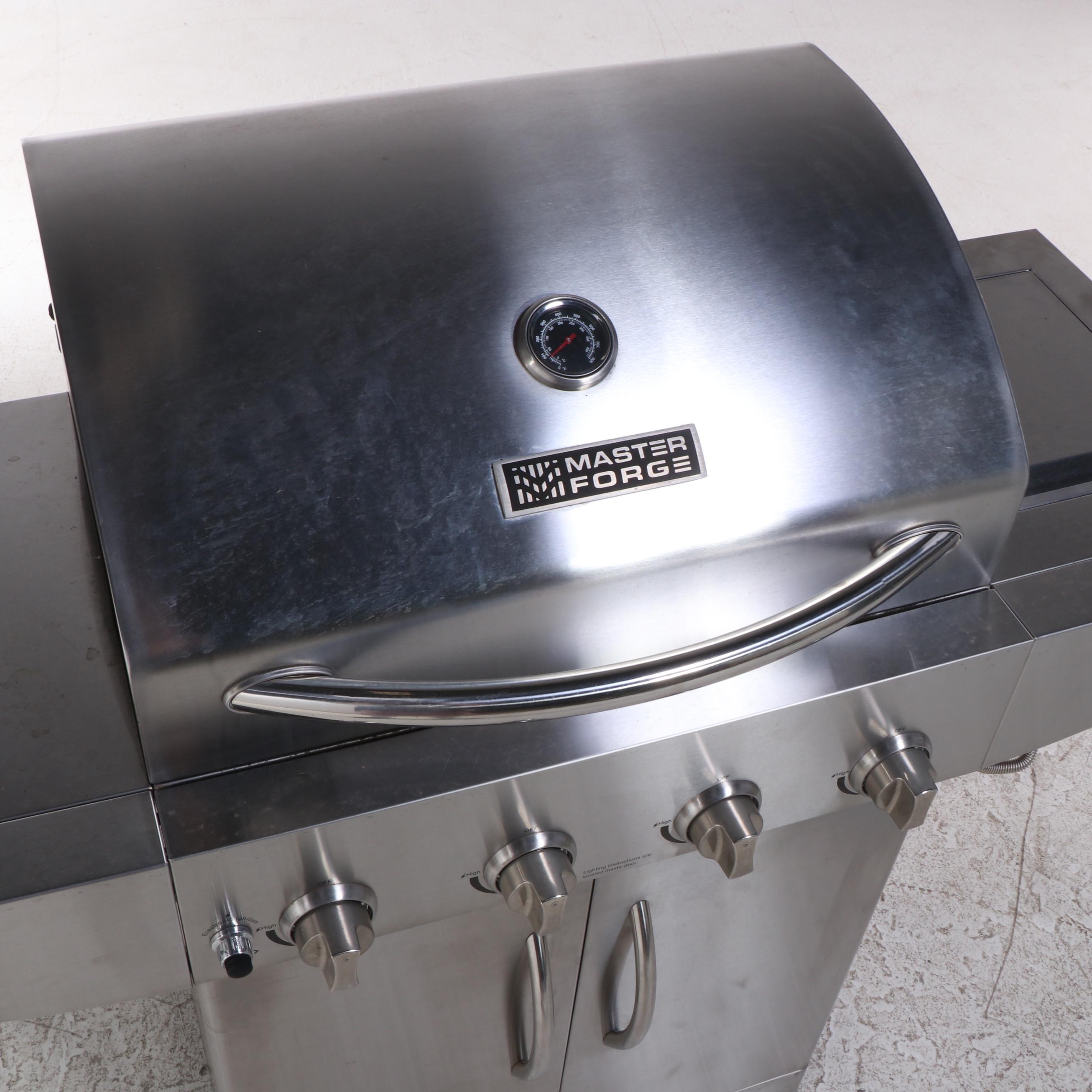Master Forge Stainless Gas/Propane Grill on Casters