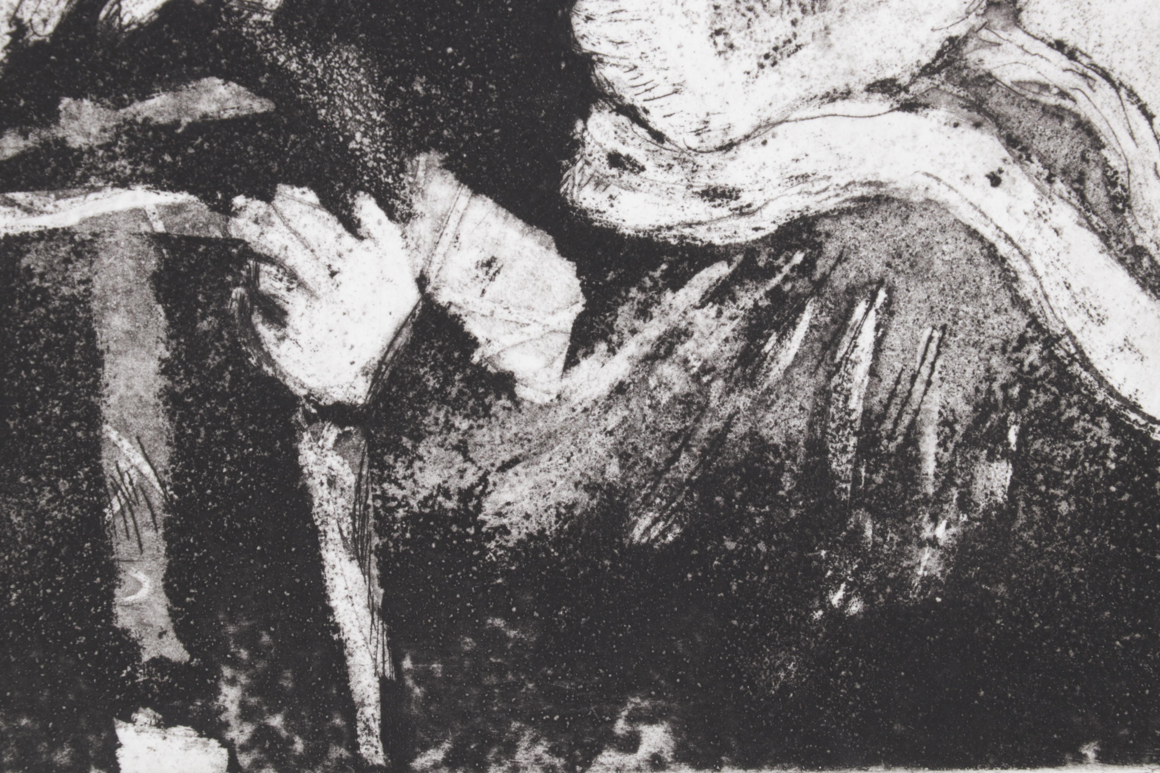 Sidney Chafetz Satirical Etching "Baa-aa," 1963