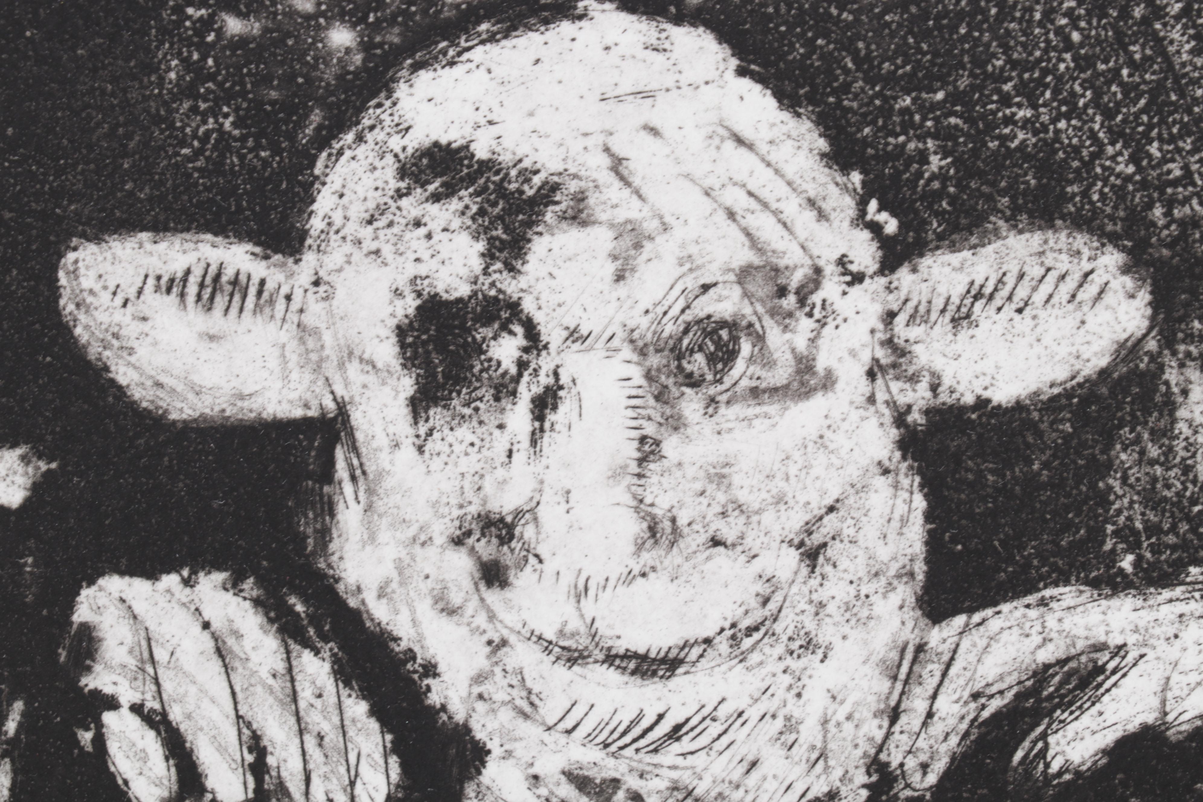 Sidney Chafetz Satirical Etching "Baa-aa," 1963