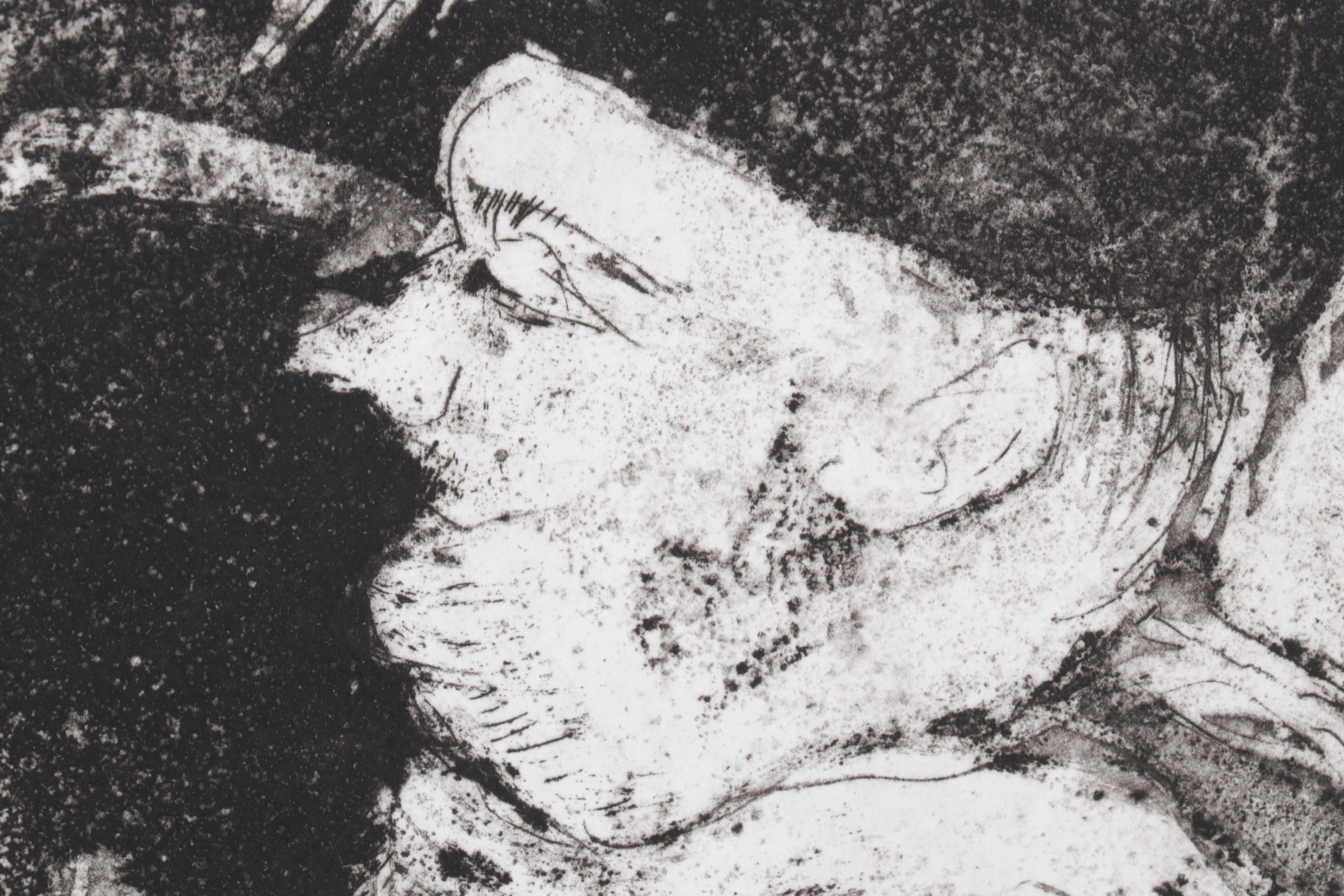 Sidney Chafetz Satirical Etching "Baa-aa," 1963