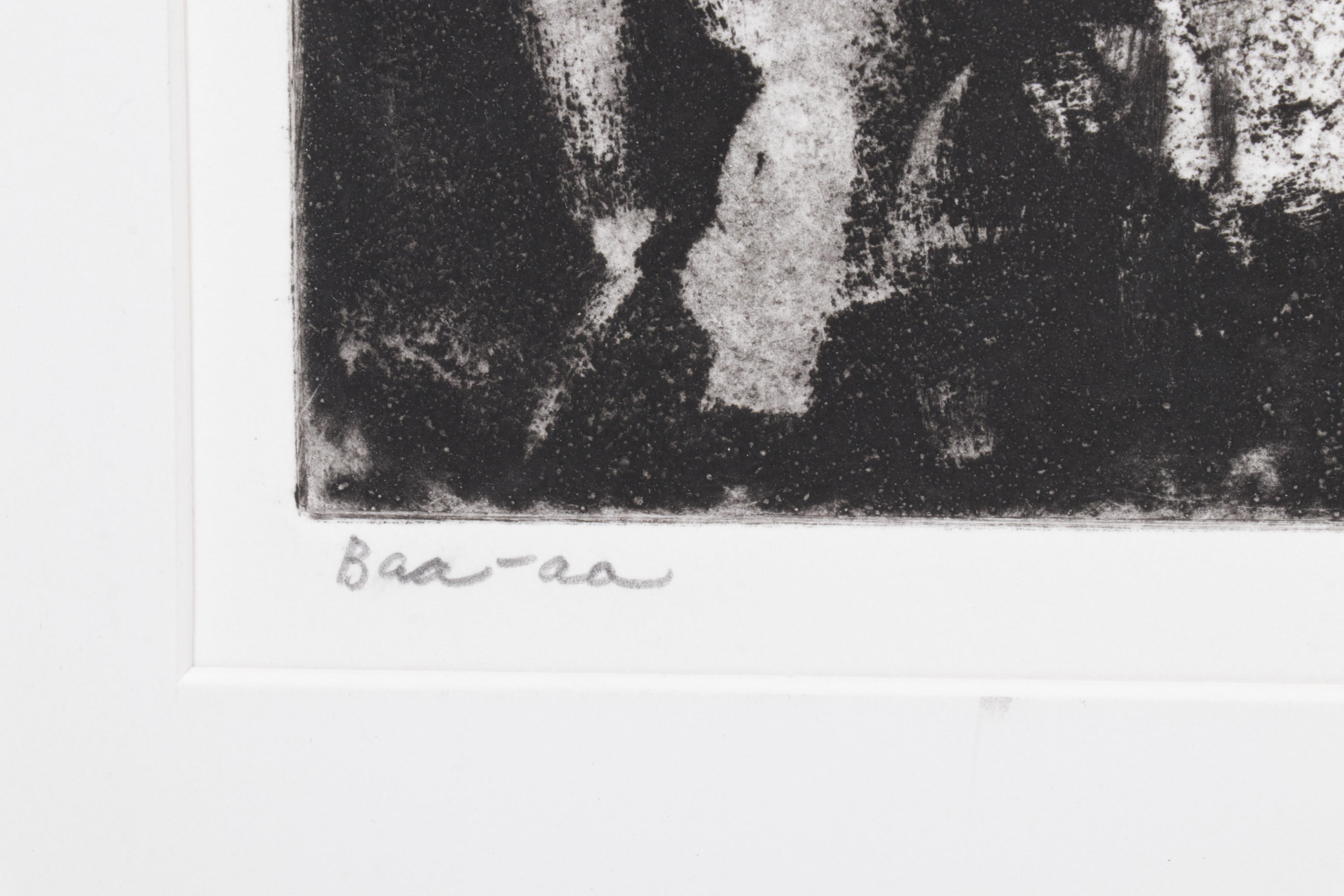 Sidney Chafetz Satirical Etching "Baa-aa," 1963