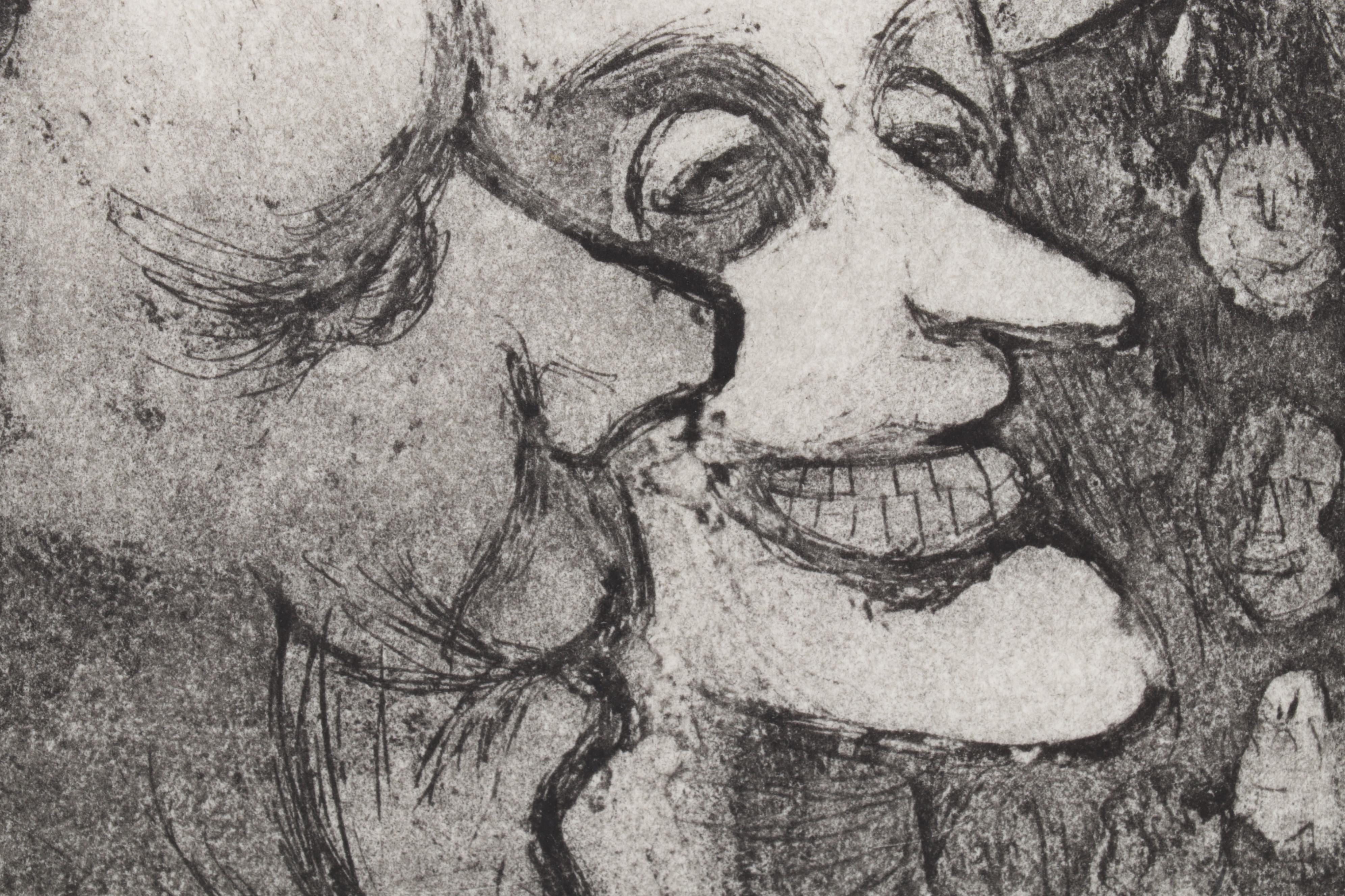 Sidney Chafetz Etching with Aquatint "Souvenir 1960 - 68," 1969