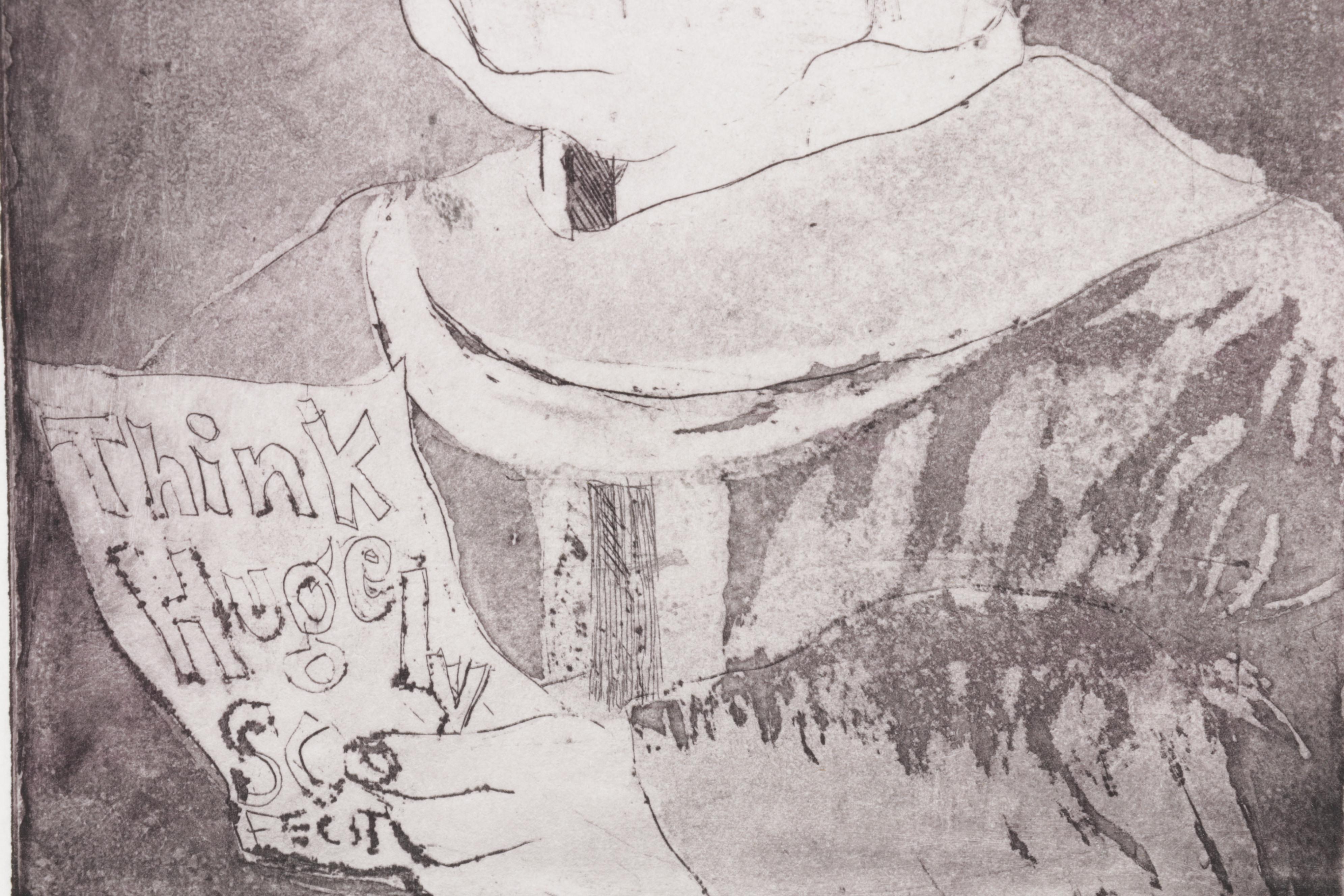 Sidney Chafetz Etching With Aquatint "Orator Aptus," 1963