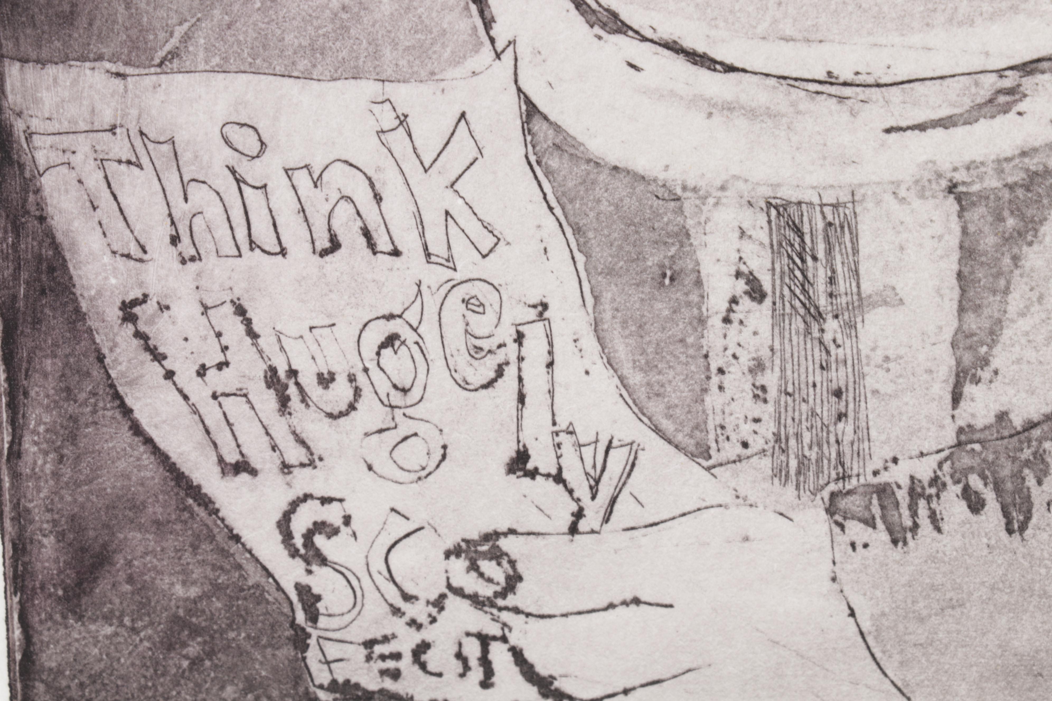 Sidney Chafetz Etching With Aquatint "Orator Aptus," 1963