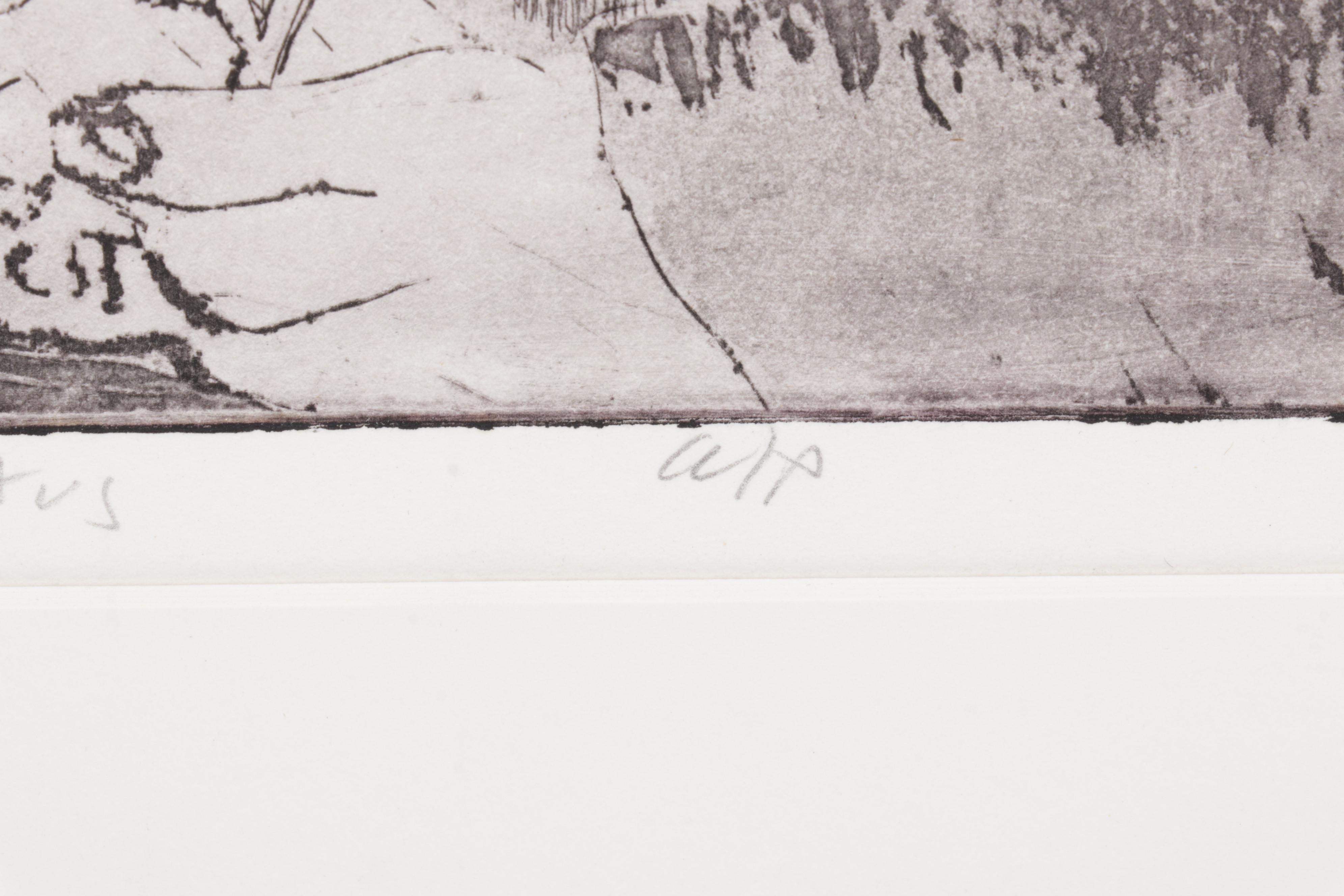 Sidney Chafetz Etching With Aquatint "Orator Aptus," 1963