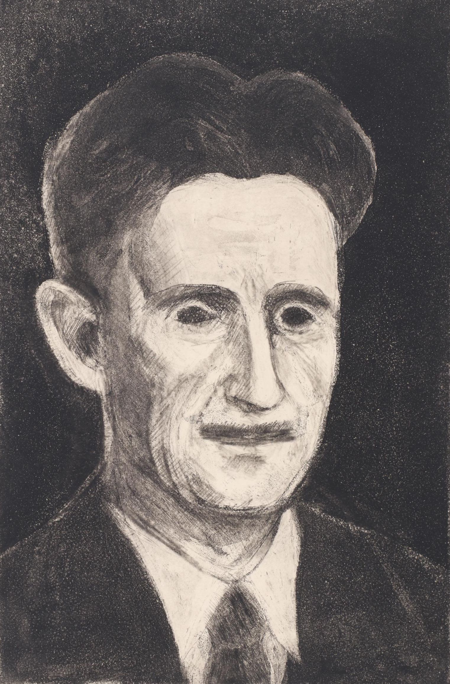 Sidney Chafetz Etching "Orwell," 1984