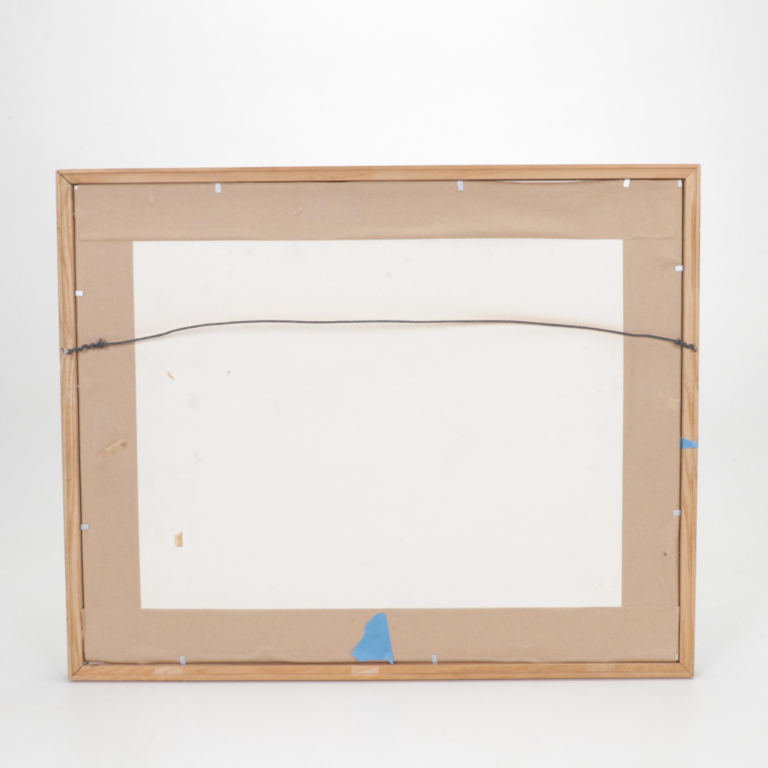 Sidney Chafetz Etching With Aquatint "Ben Gurion," 1957