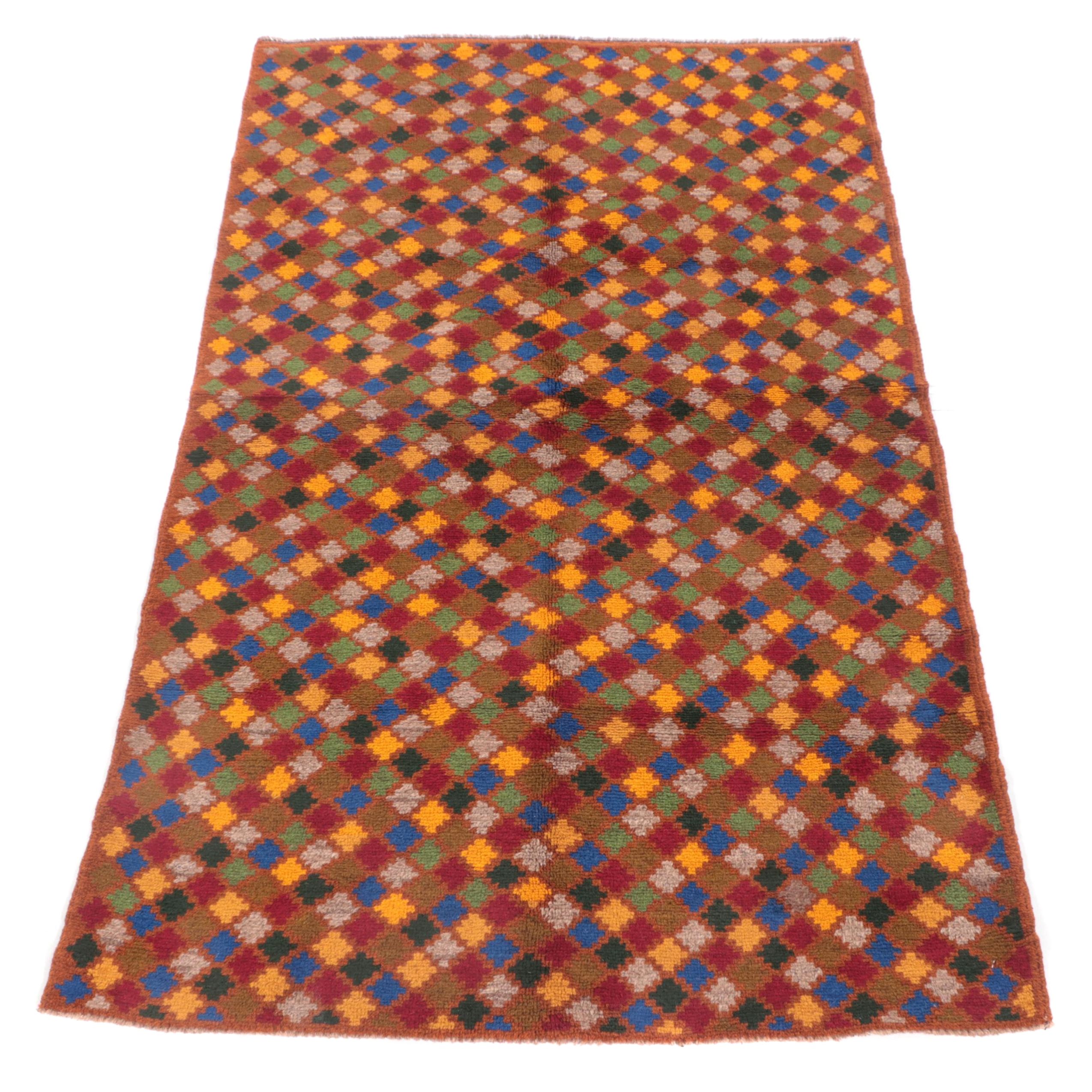 3'10 x 6'2 Hand-Knotted Persian Gabbeh Area Rug