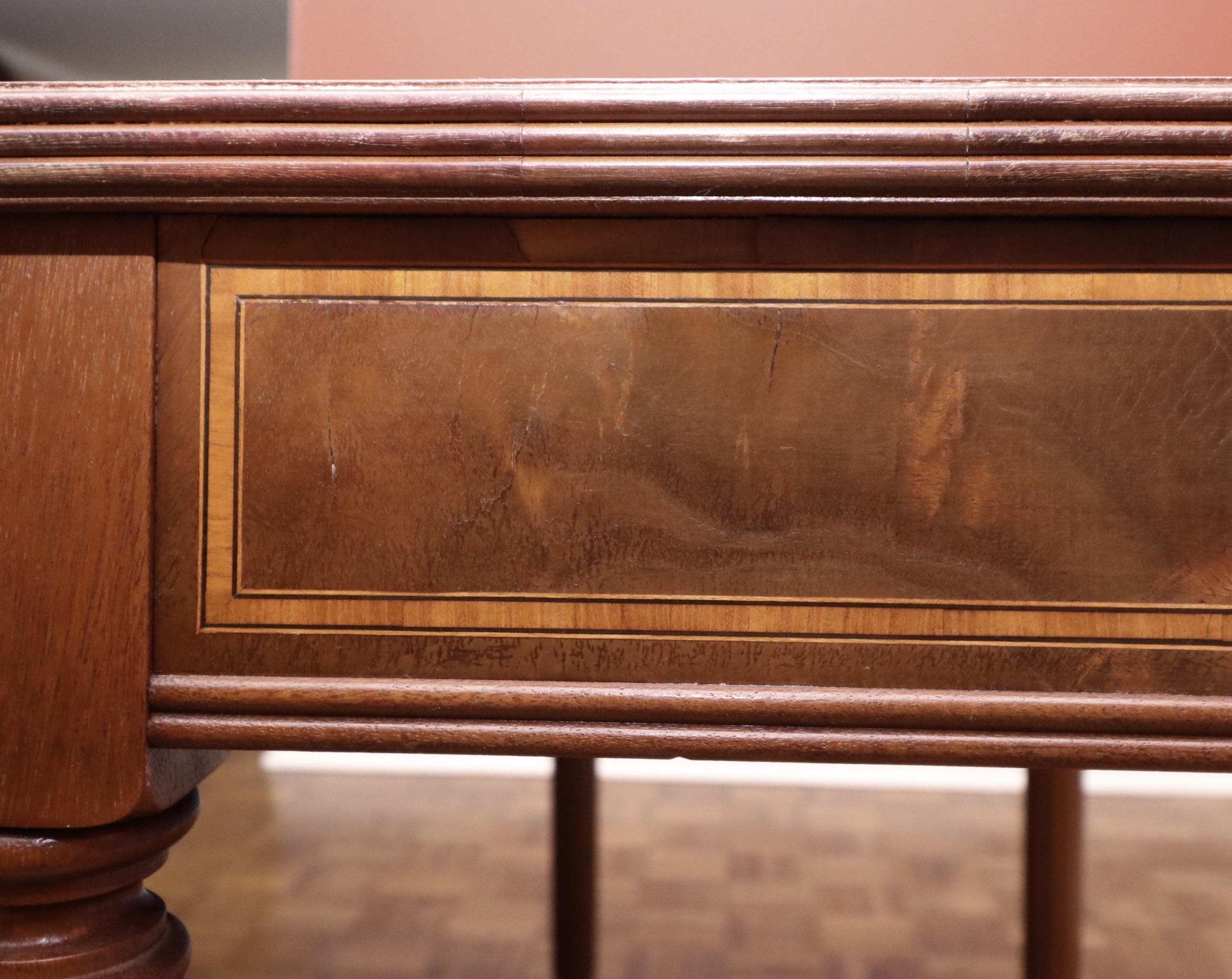 Federal Style Expandable Drop-Leaf Center Table with D-End Console Tables