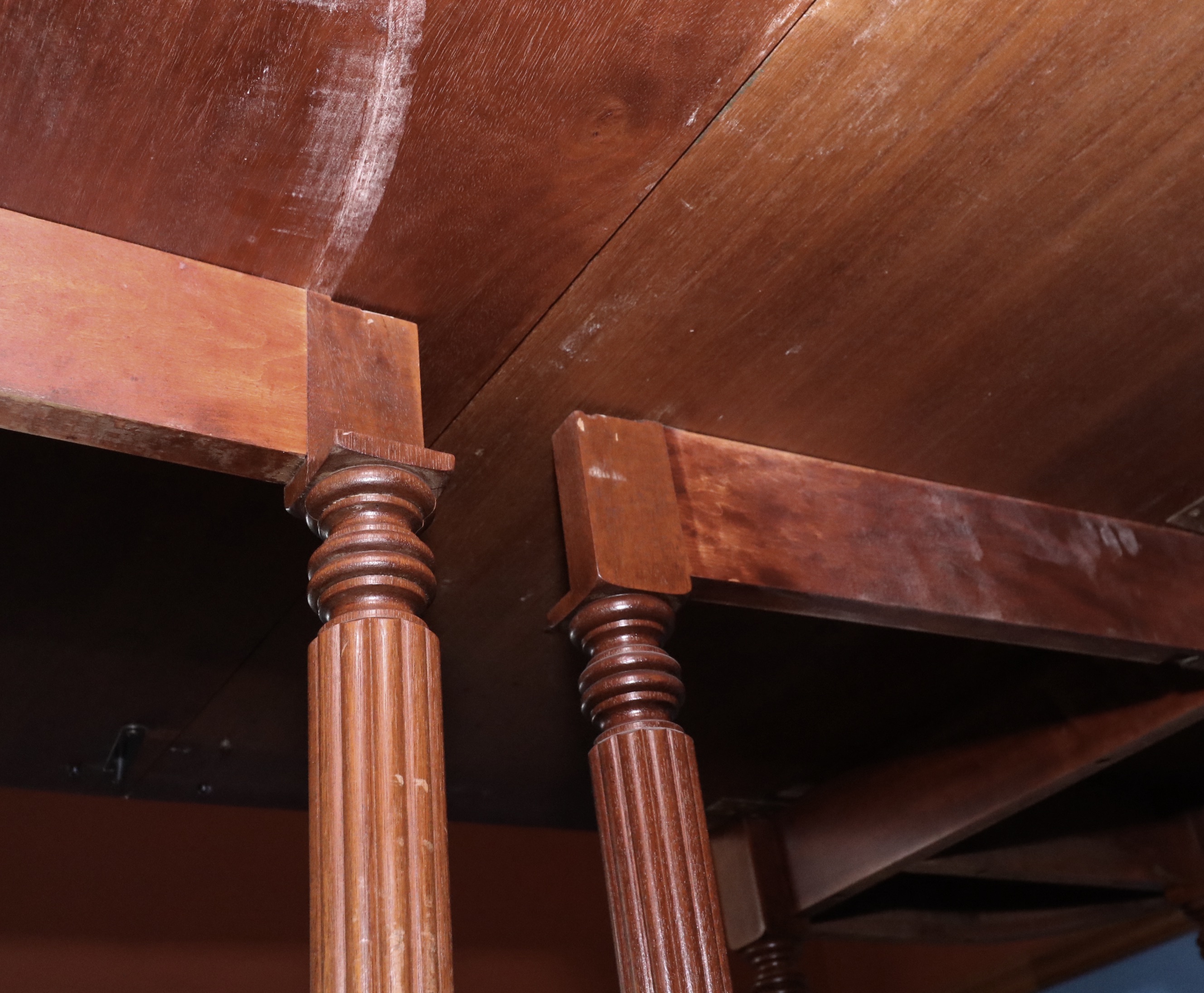 Federal Style Expandable Drop-Leaf Center Table with D-End Console Tables