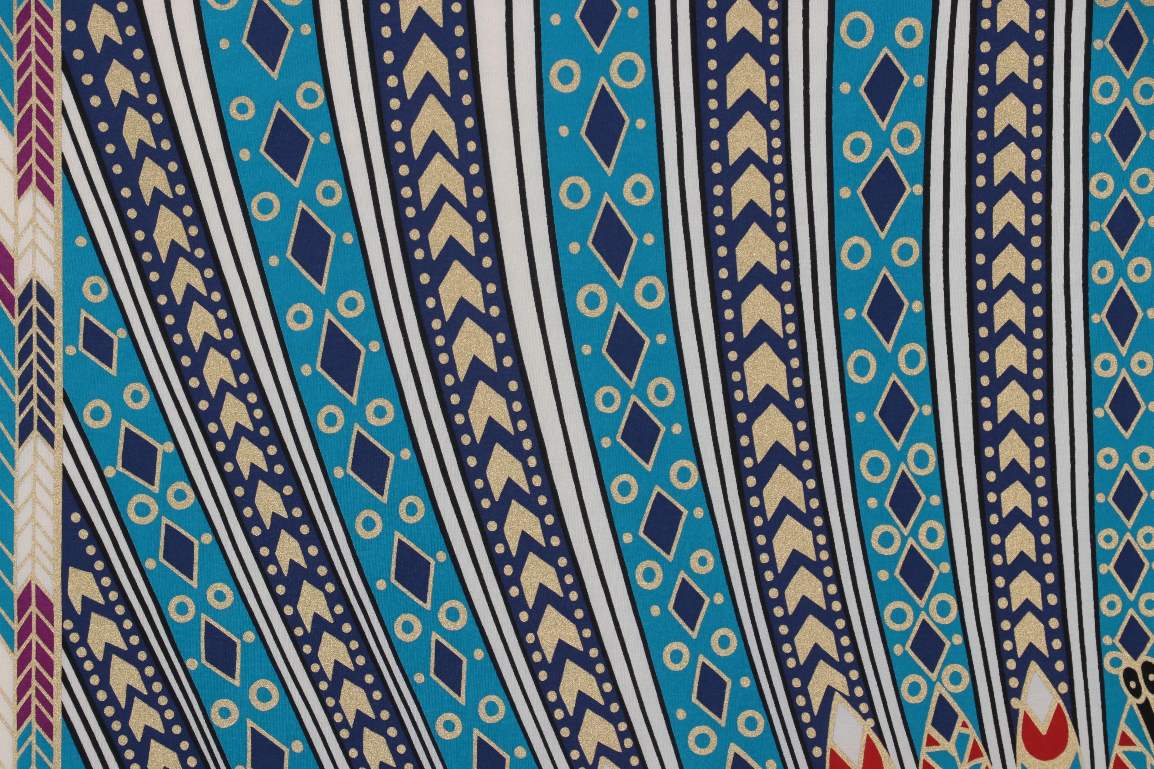 Erté Framed Silk Scarf "The Nile"