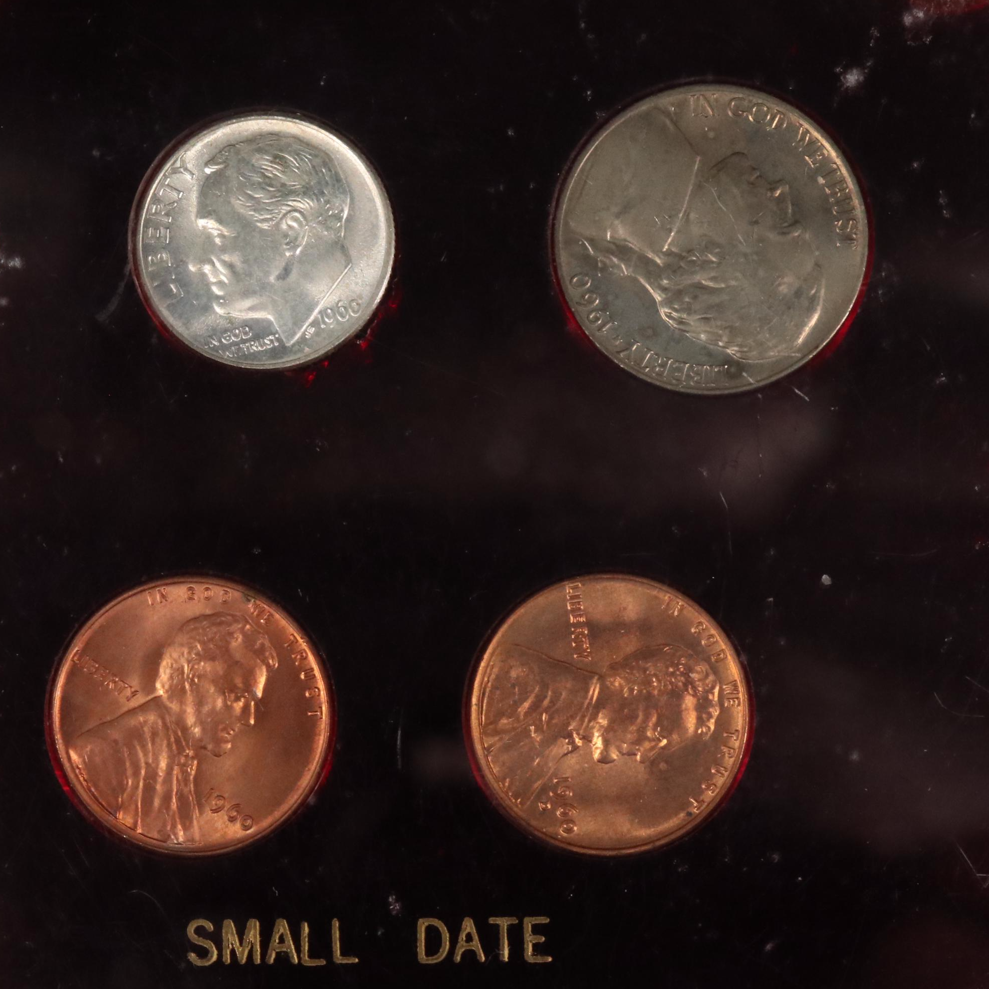 Uncirculated 1960 U.S. Coin Date Set