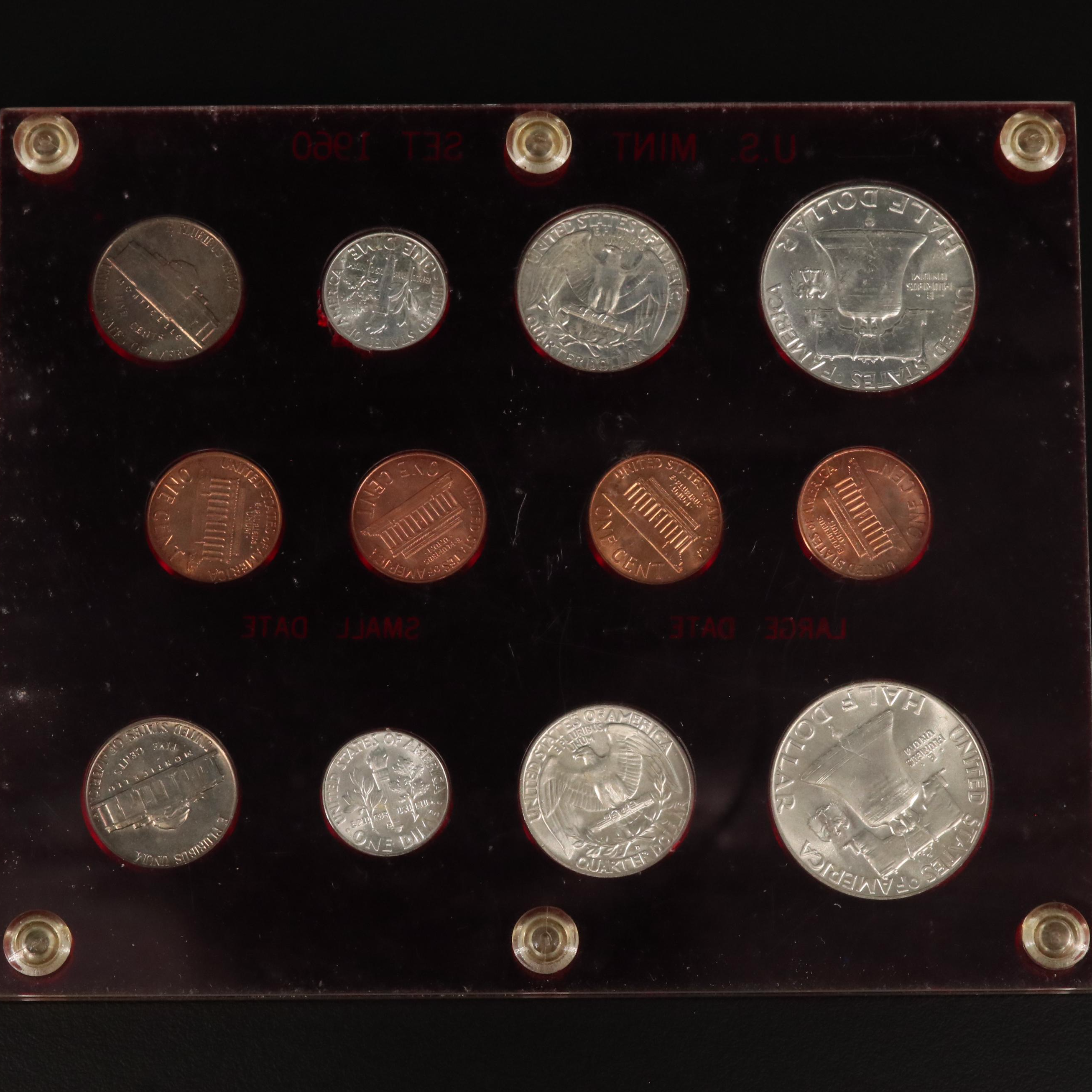 Uncirculated 1960 U.S. Coin Date Set