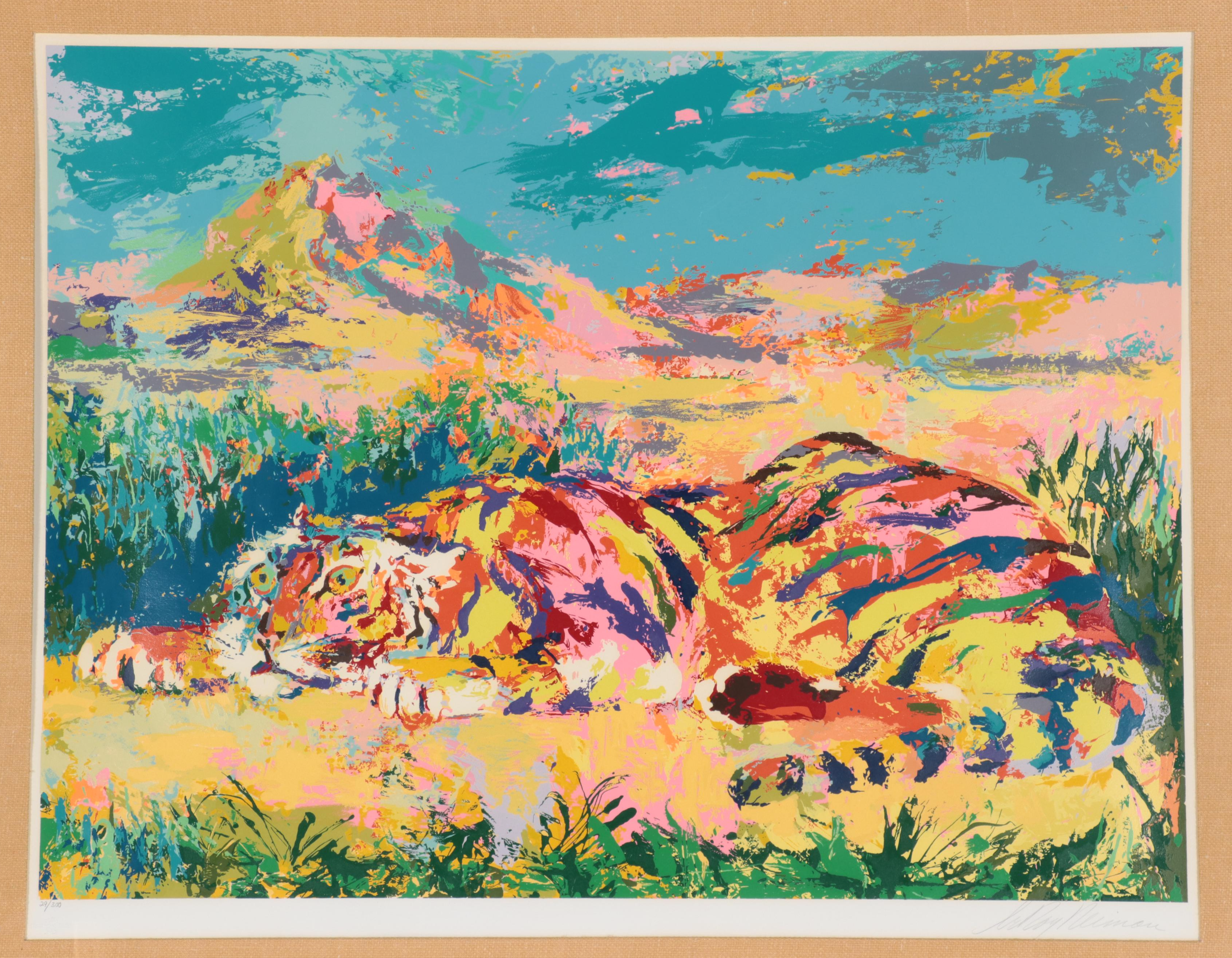 LeRoy Neiman Serigraph "Delacroix's Tiger"