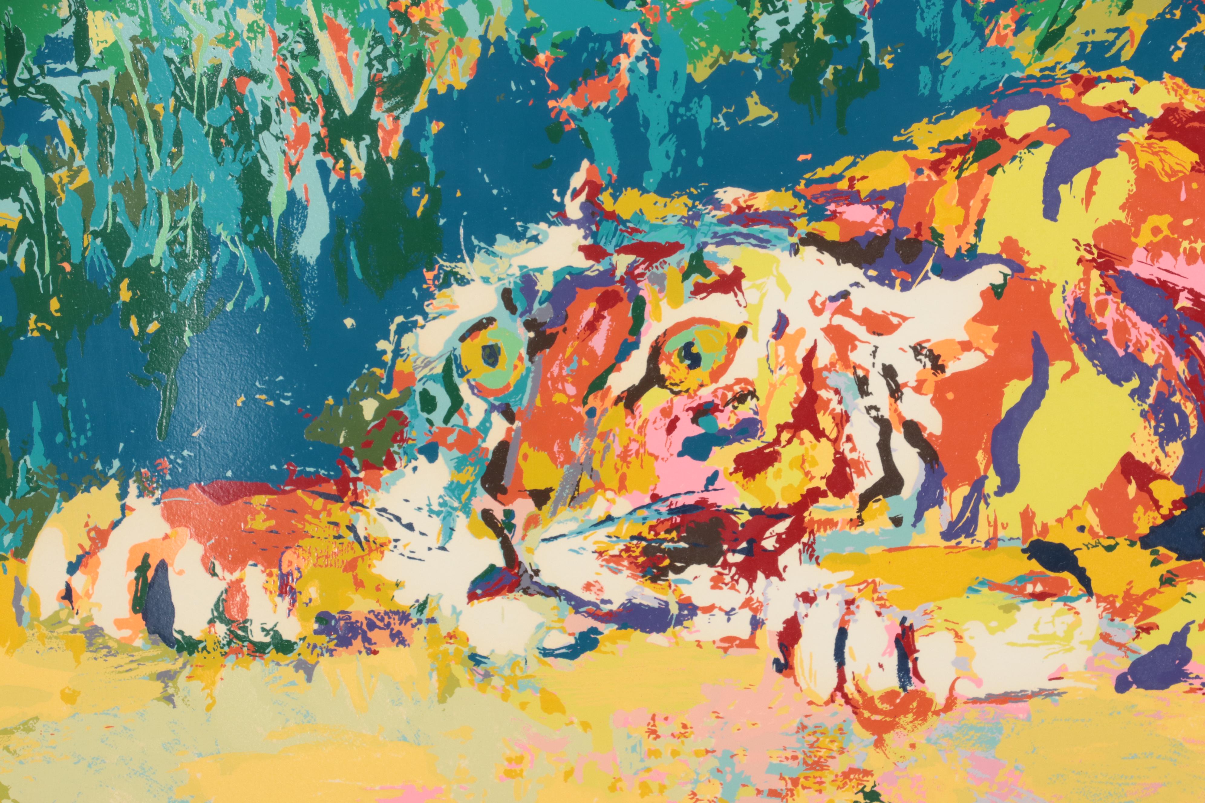 LeRoy Neiman Serigraph "Delacroix's Tiger"