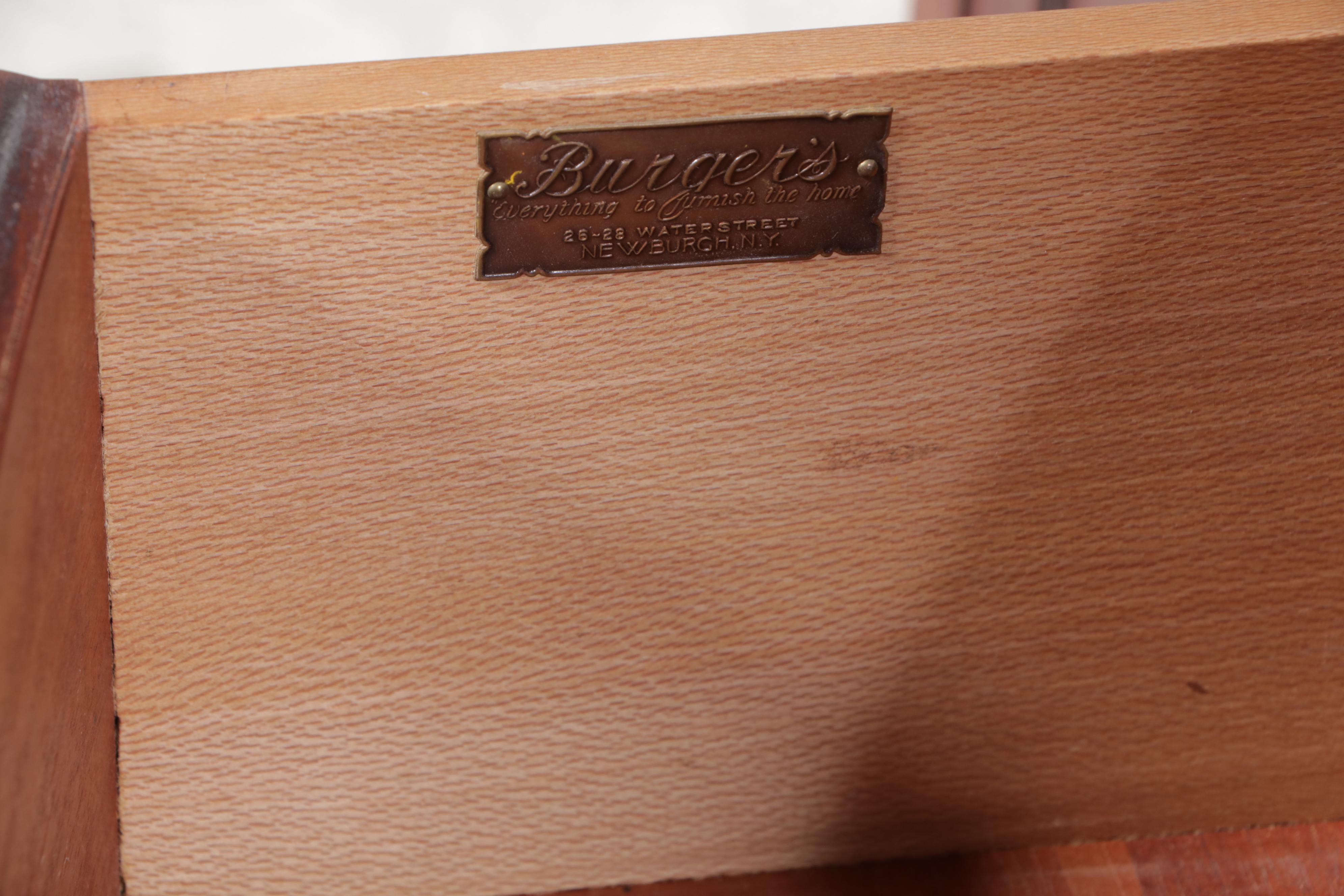 Federal Style Mahogany Serpentine-Front China Cabinet