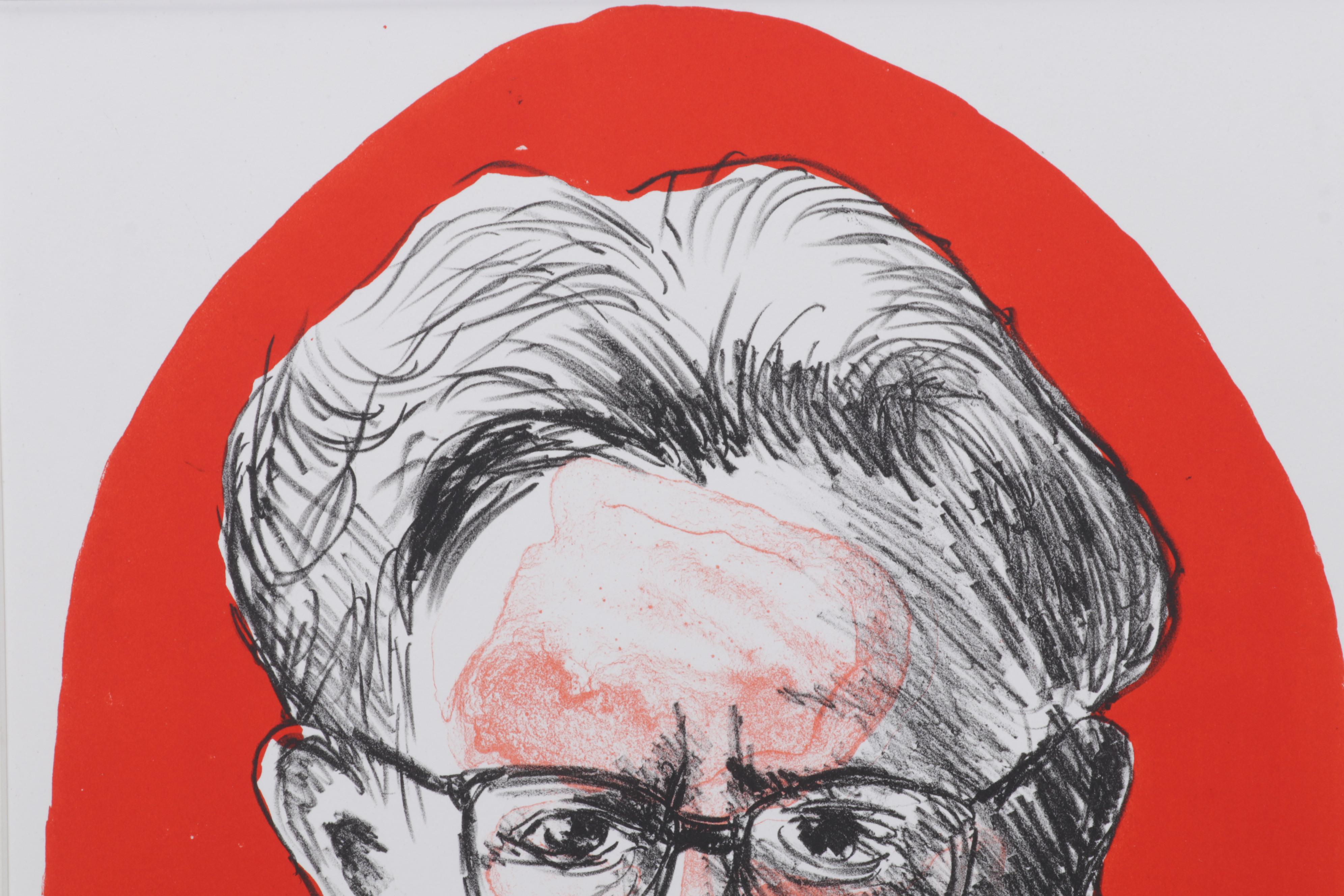 Sidney Chafetz Color Lithograph "Canetti," 1998