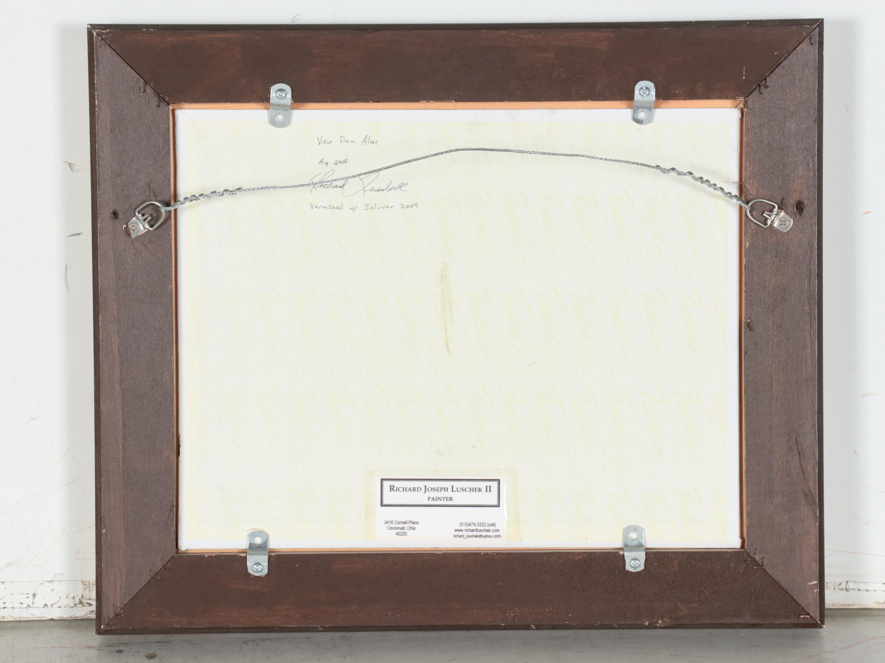 Richard J. Luschek II Oil Painting "View From Alms," 2008