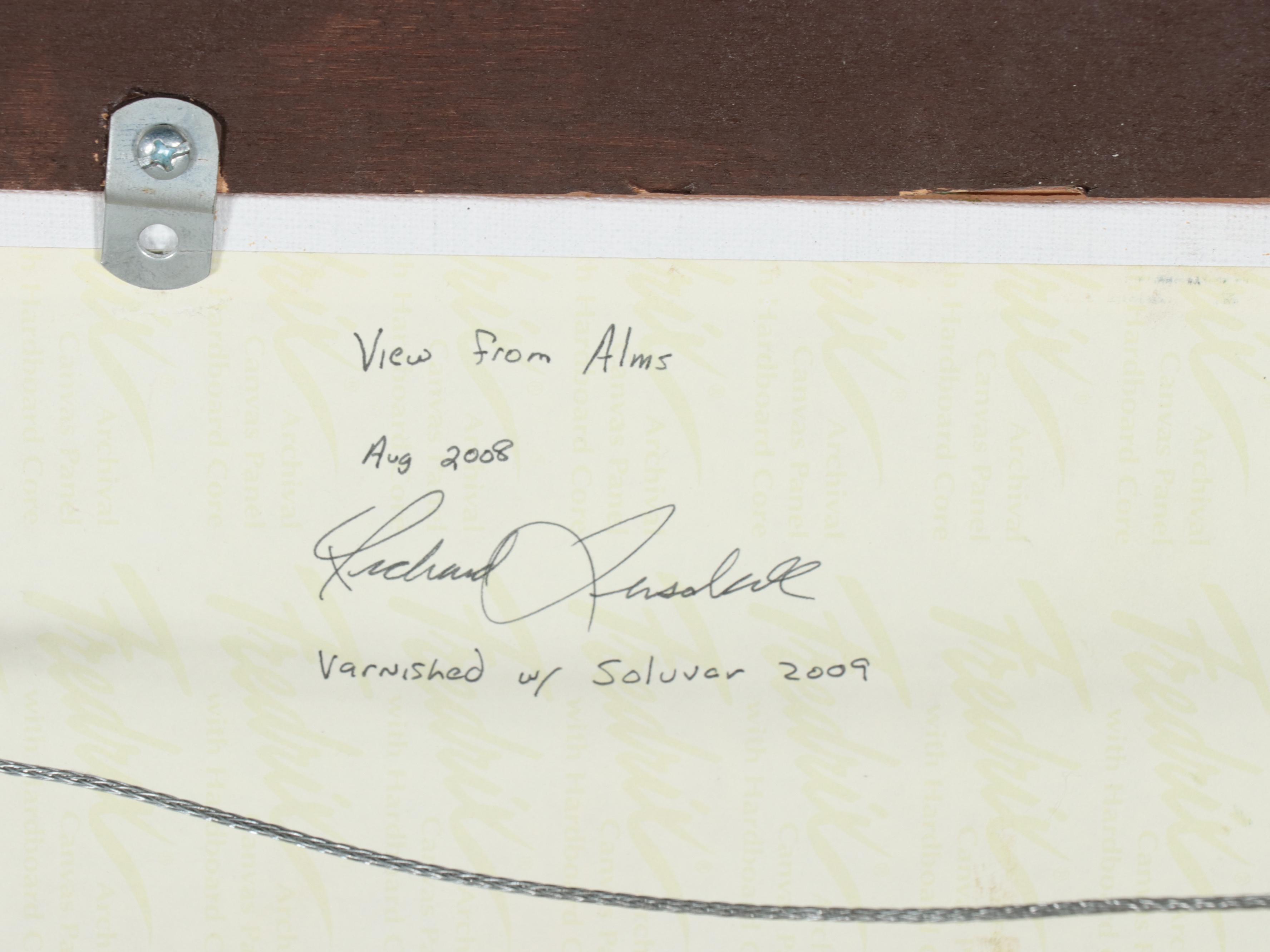 Richard J. Luschek II Oil Painting "View From Alms," 2008