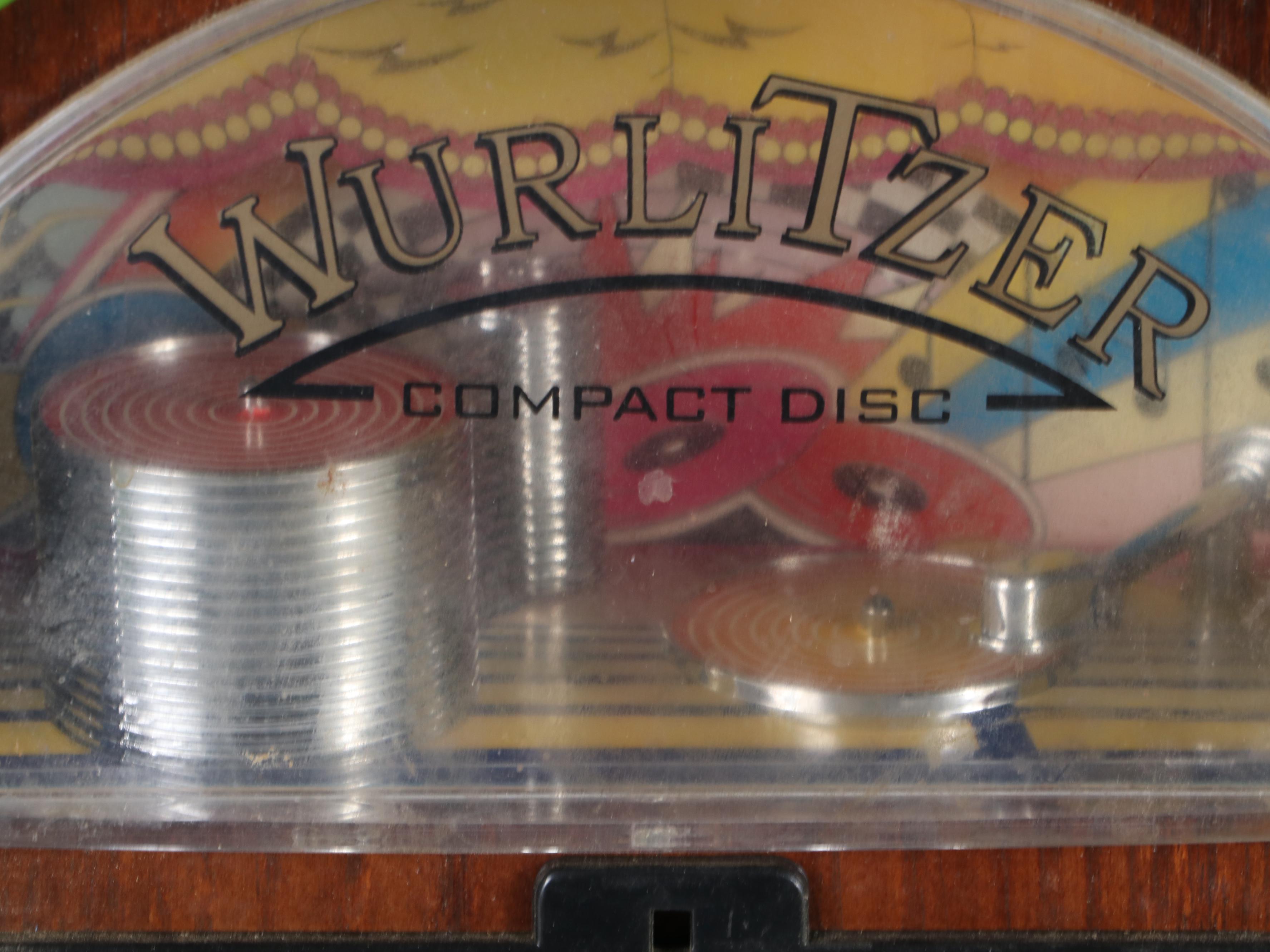 Wurlitzer Mini Jukebox Style Tabletop CD Player With Radio, 2000