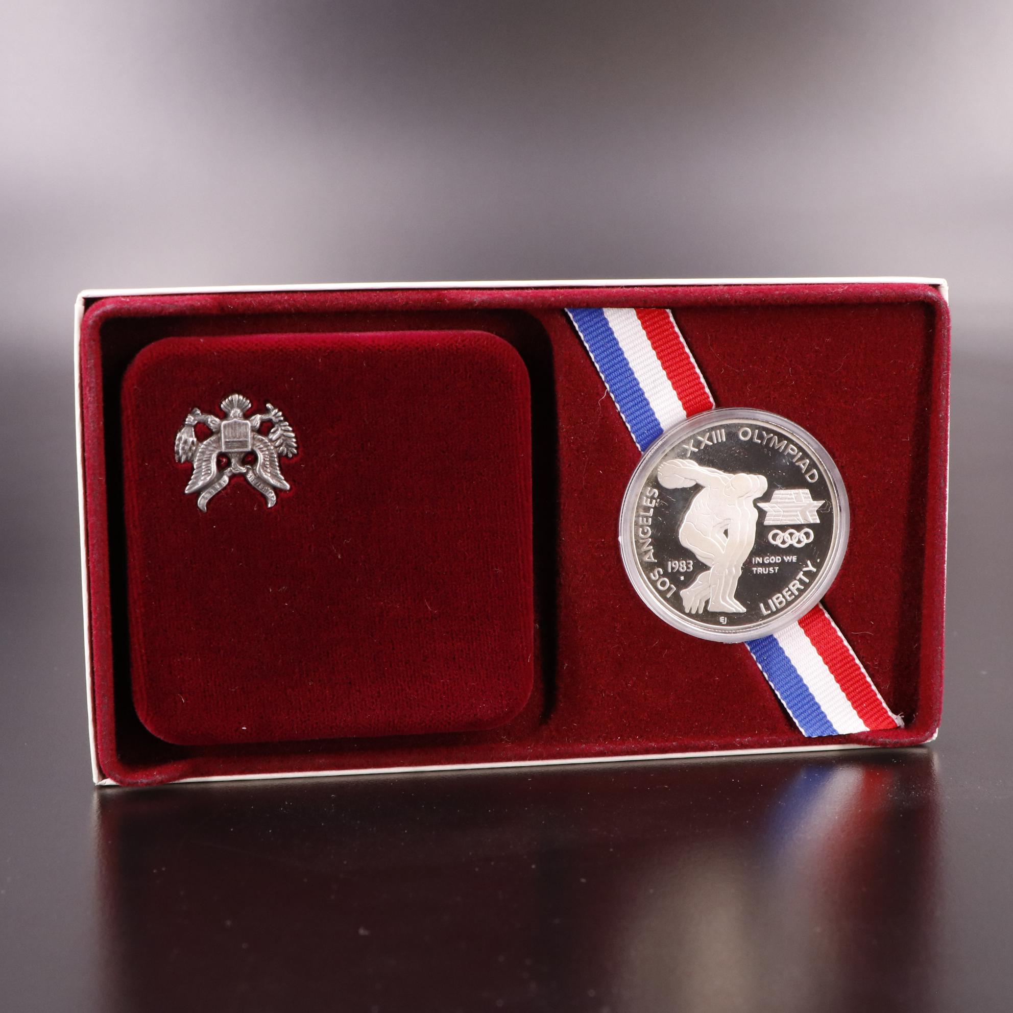 Four Different Modern Commemorative Proof One and Two Coin Sets