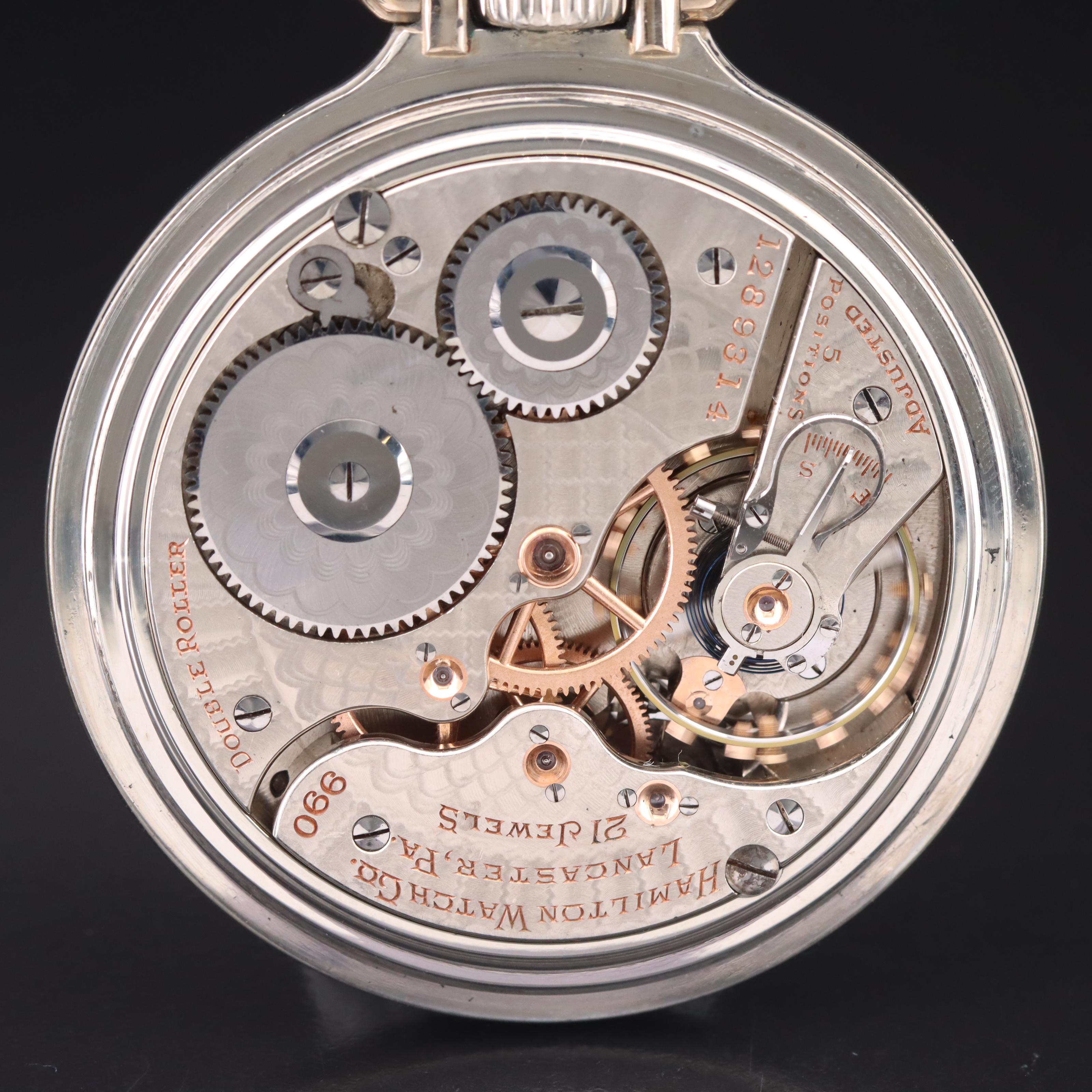 1918 Hamilton Railroad Grade Pocket Watch