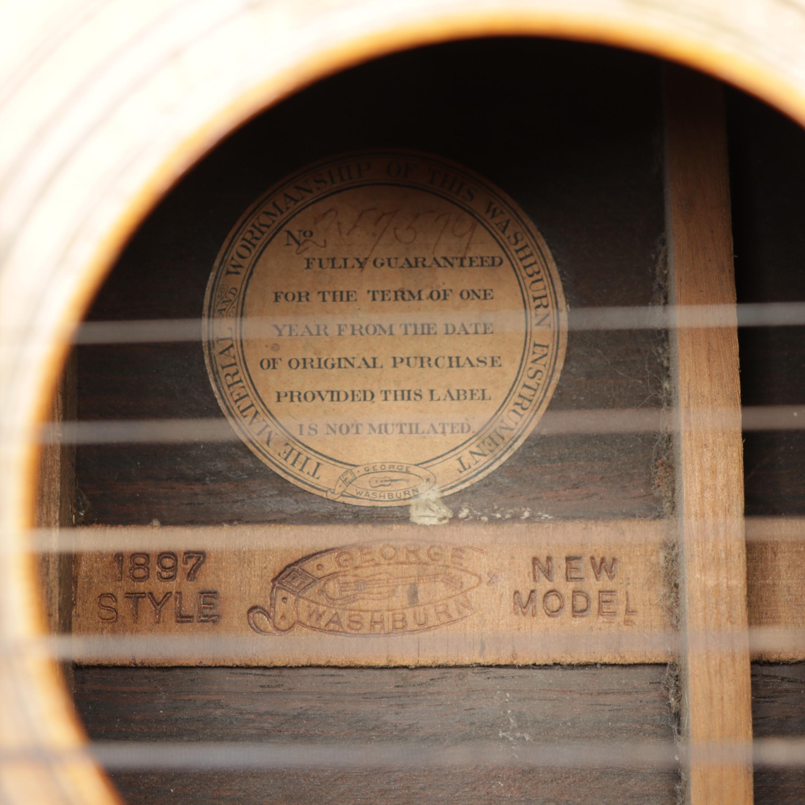 George Washburn Classical Guitar, Serial Number 257759