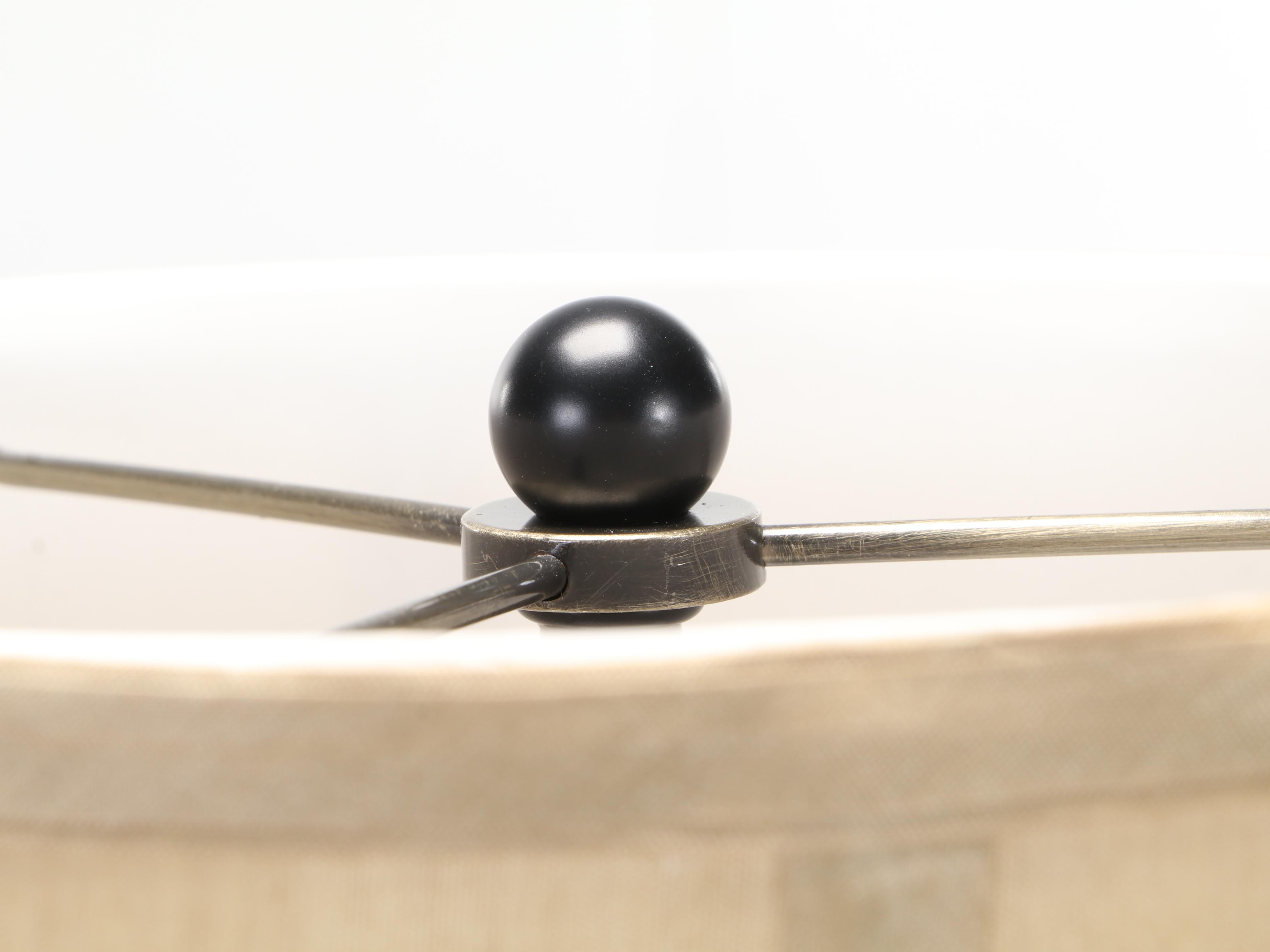 Pair of Oil Rubbed Bronze Metal Lamps, Contemporary