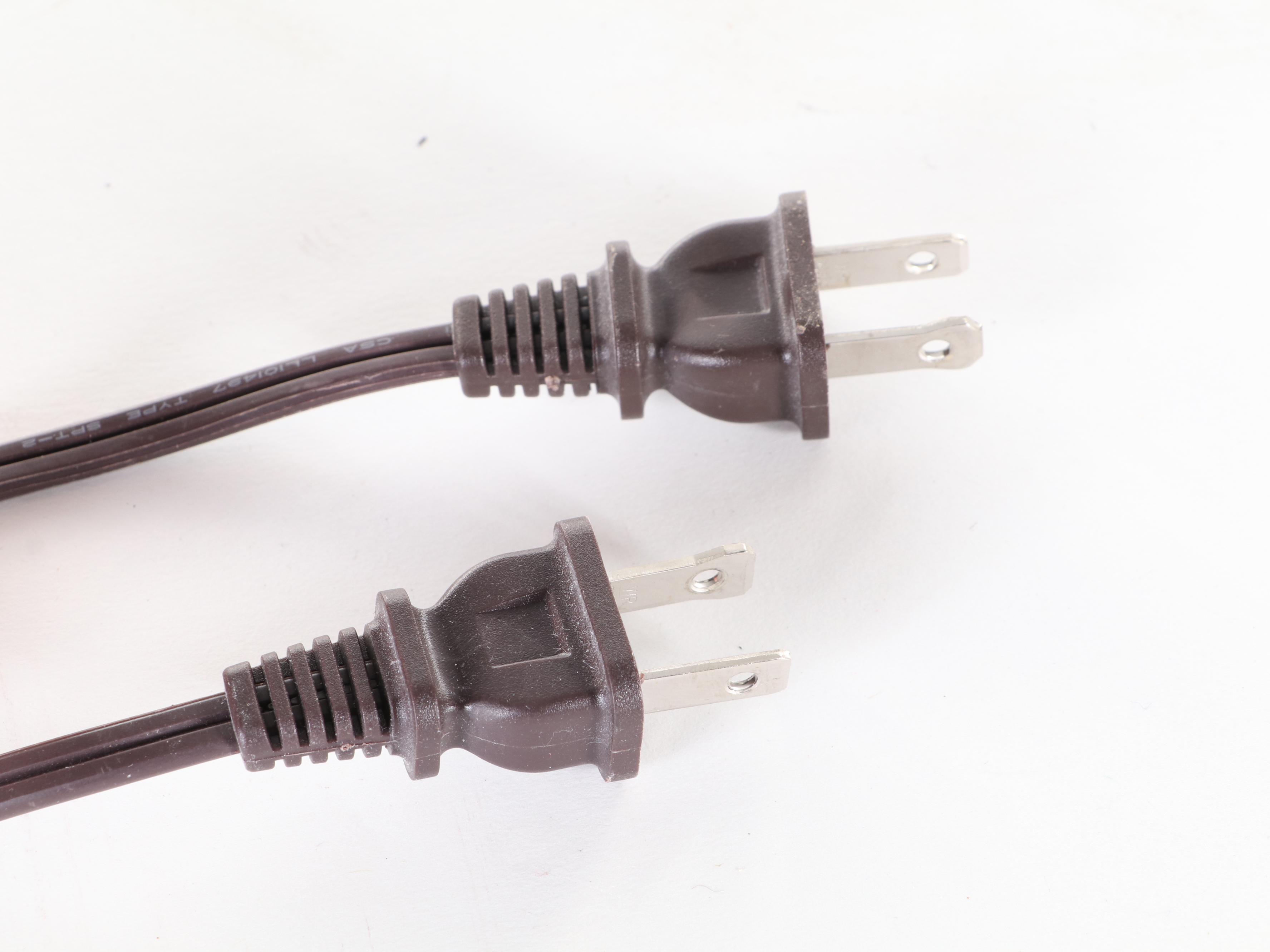 Pair of Oil Rubbed Bronze Metal Lamps, Contemporary