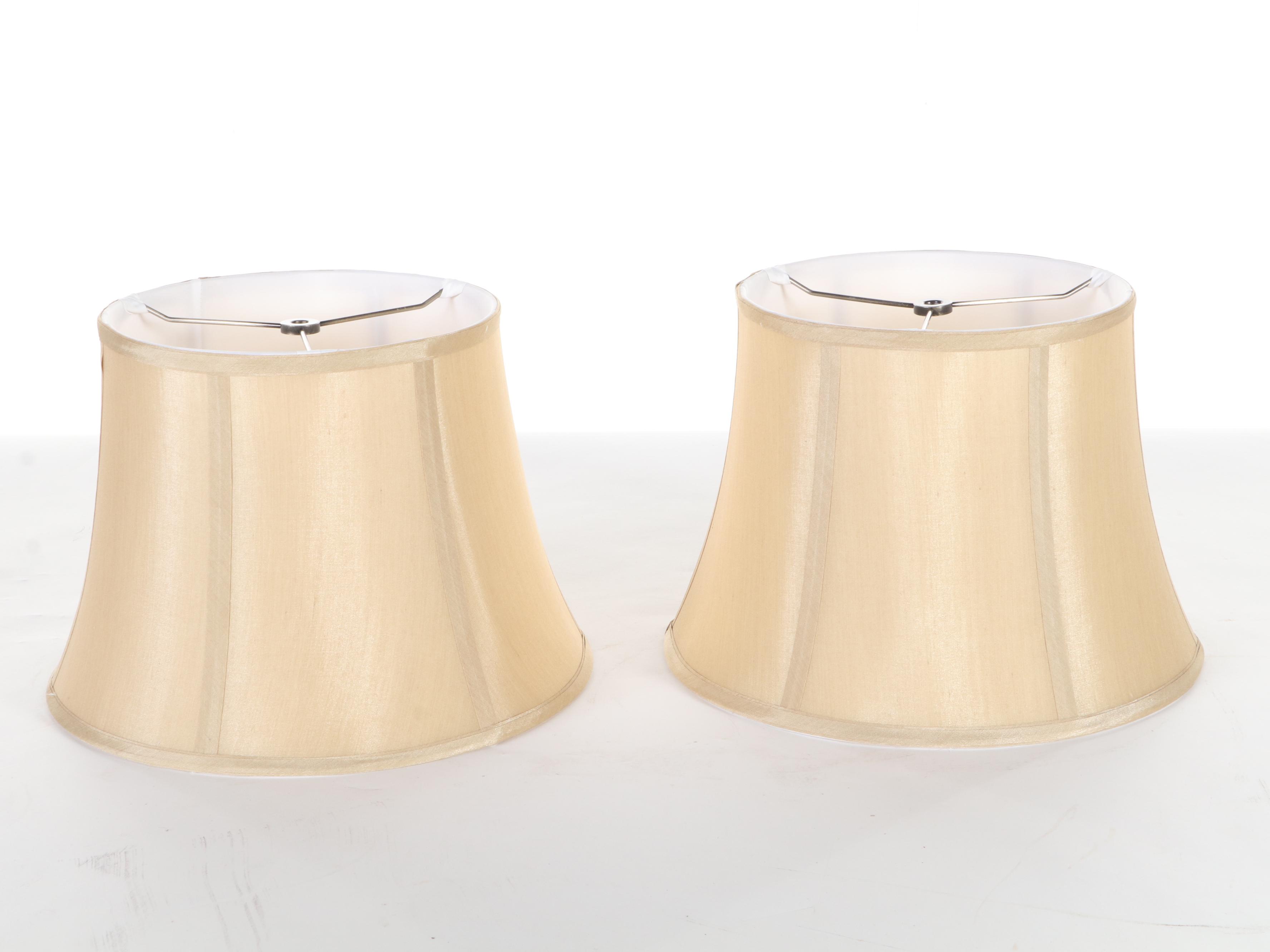 Pair of Oil Rubbed Bronze Metal Lamps, Contemporary