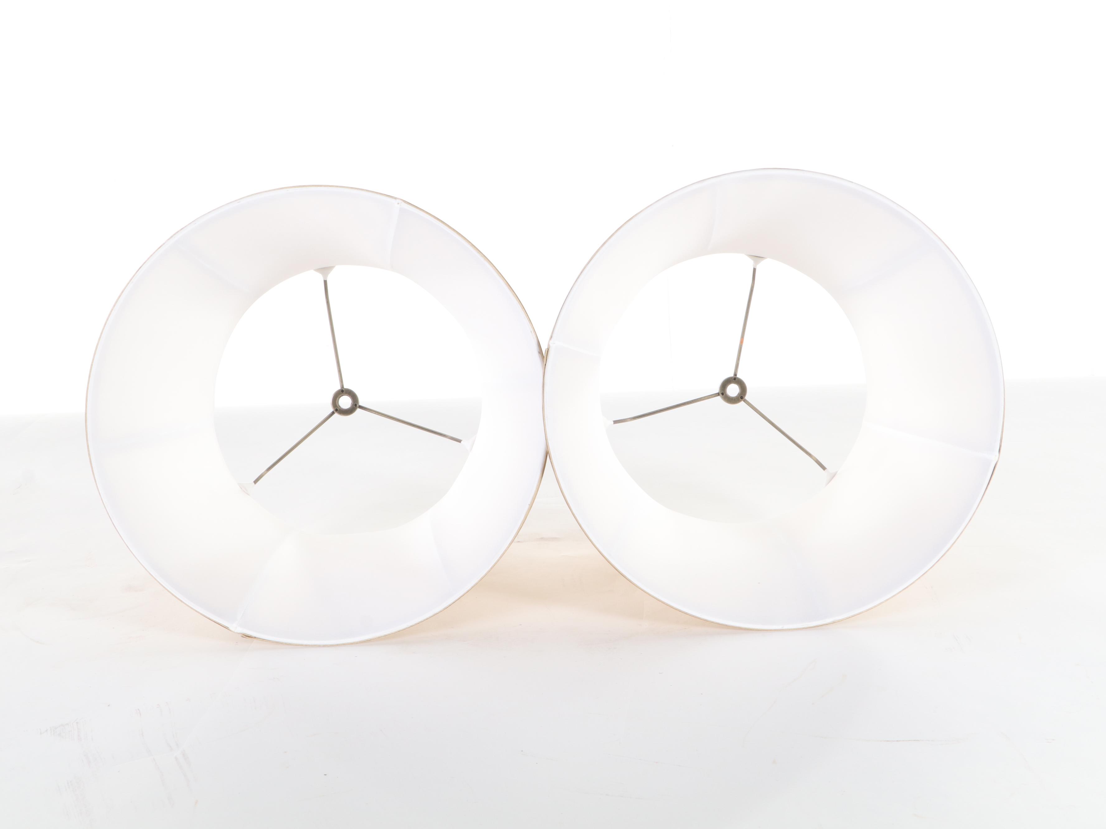 Pair of Oil Rubbed Bronze Metal Lamps, Contemporary