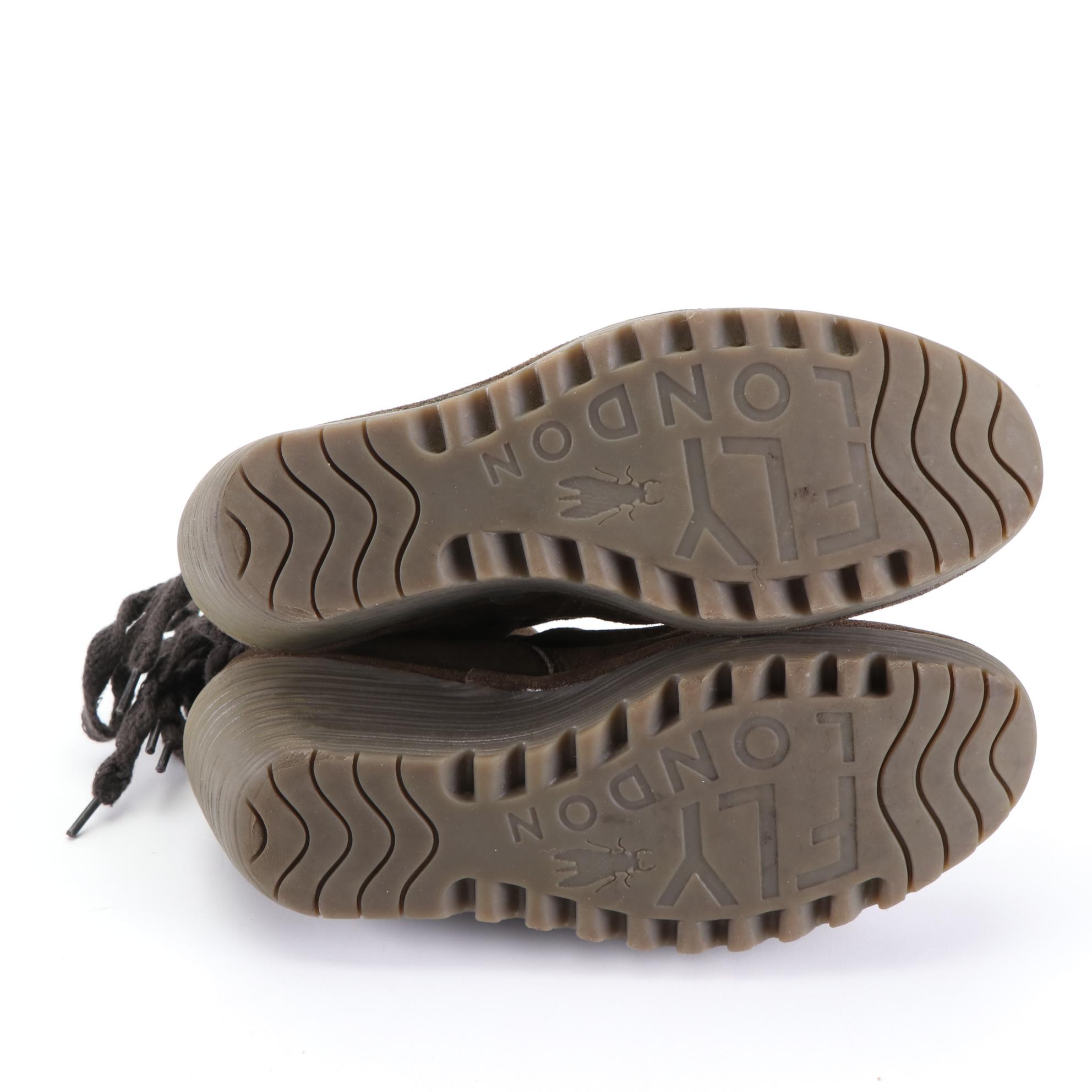 Tory Burch Open Toe Wedges, Adidas Green Equipment Slip-Ons, & London Fly Boots