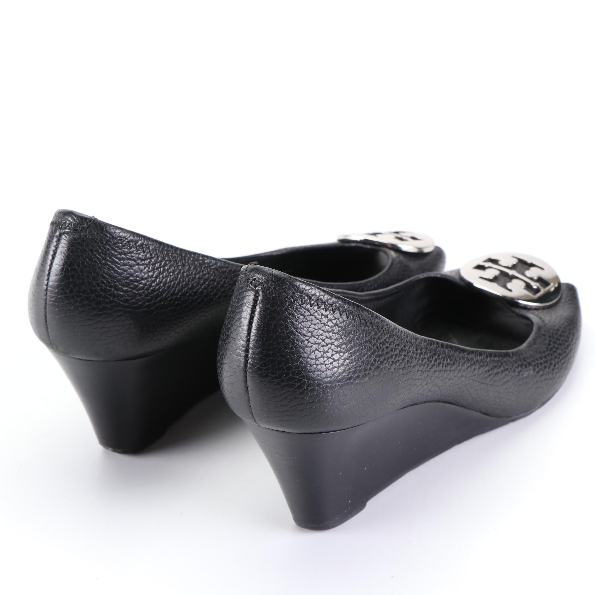 Tory Burch Open Toe Wedges, Adidas Green Equipment Slip-Ons, & London Fly Boots